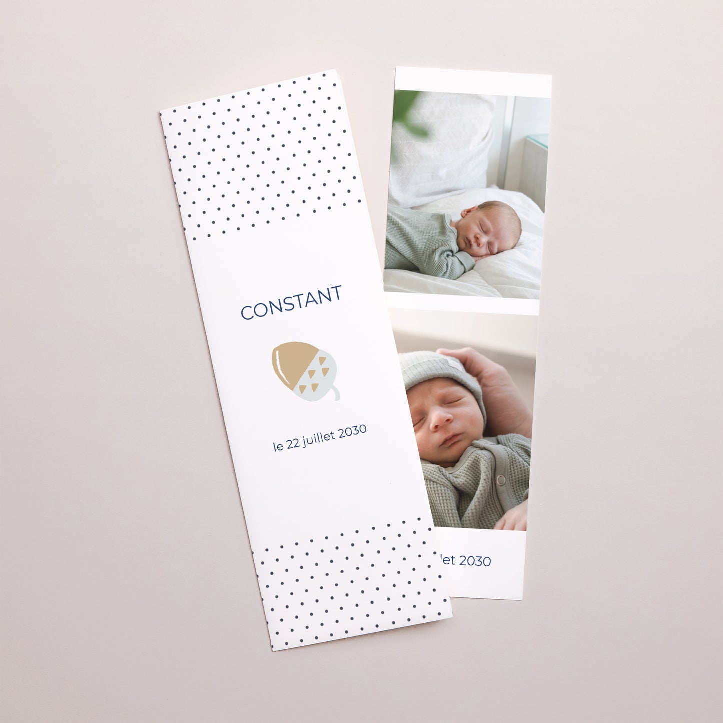 Faire-part Naissance Marque-page photo Joli automne photo N° 1