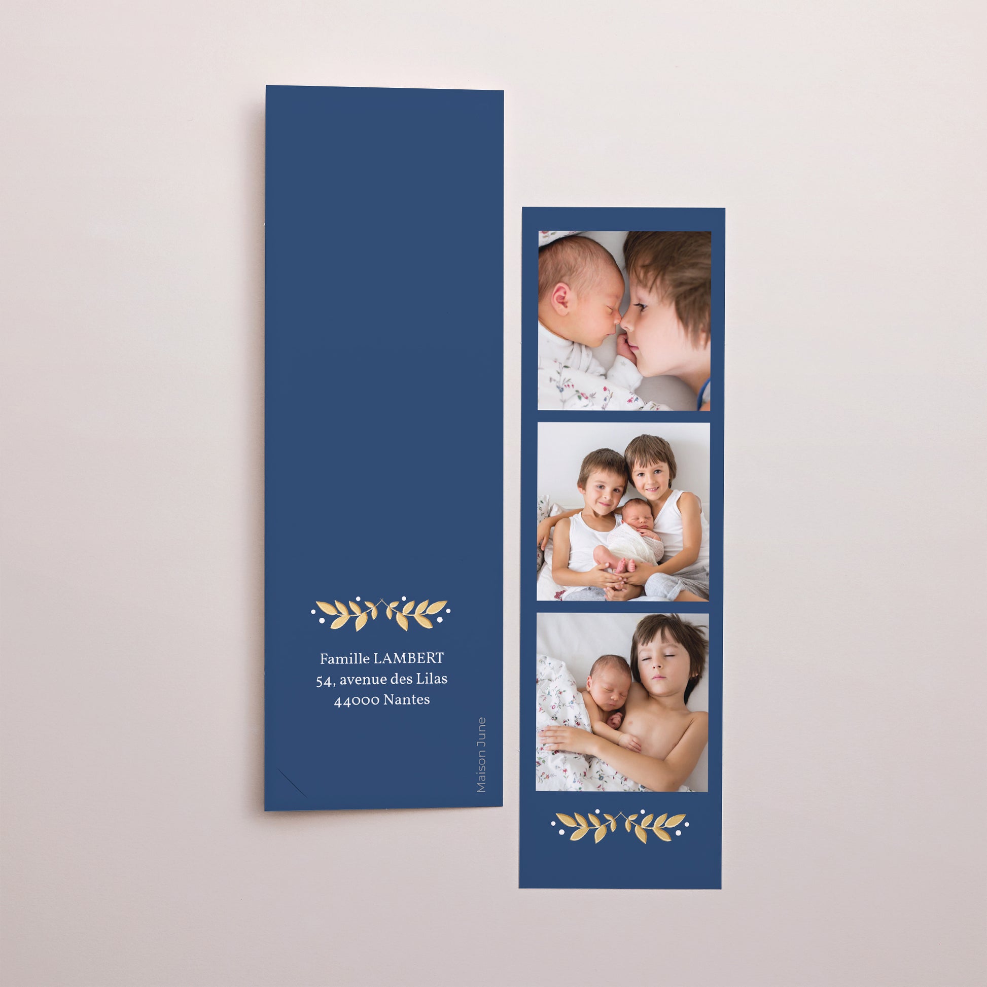 Carte de Noel Fin d'année Marque-page photo Vivez vos rêves photo N° 3