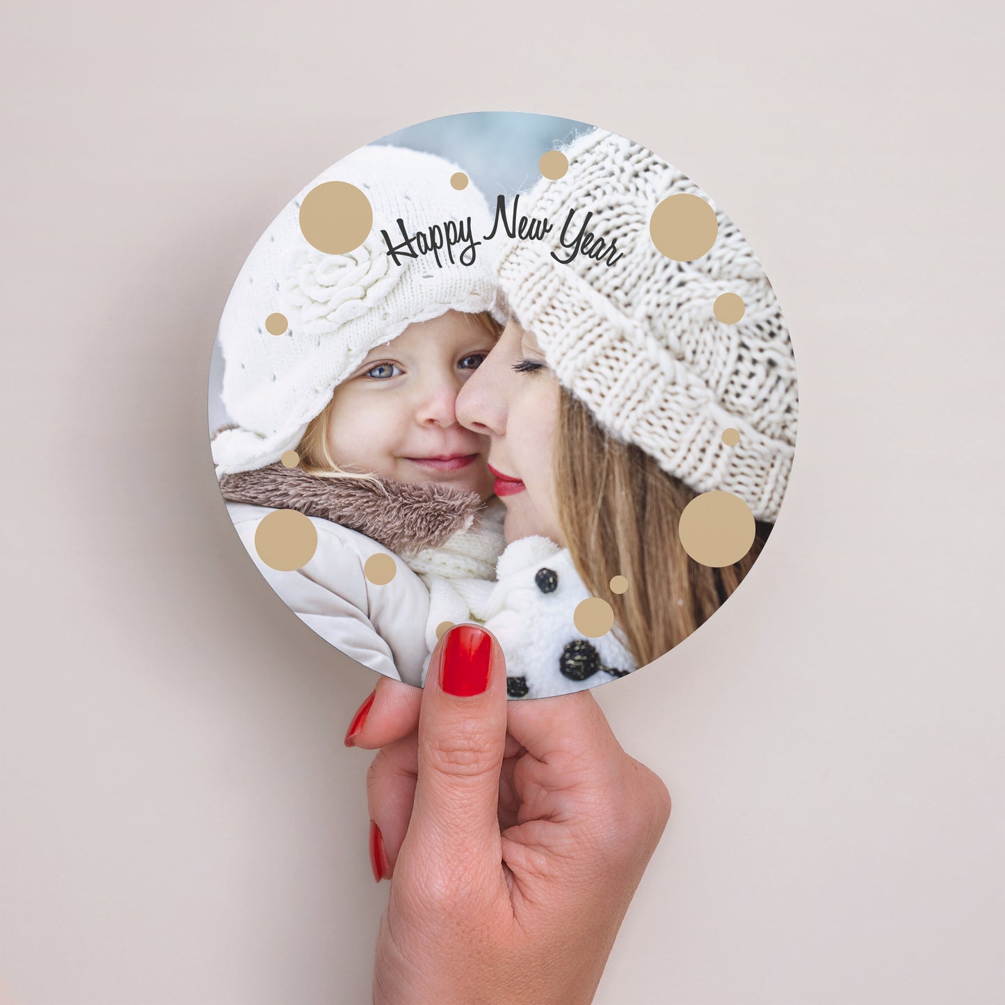Carte de voeux Fin d'année Rond Bling Bling photo N° 2