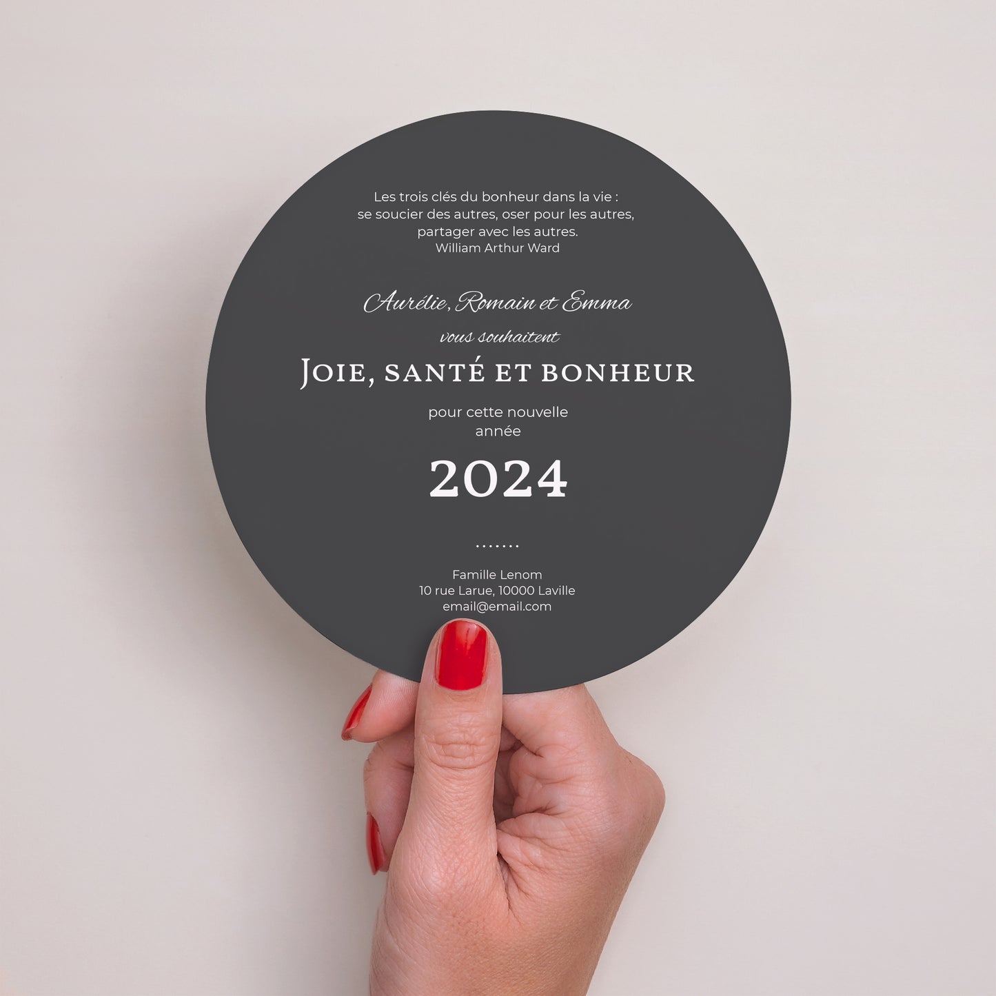 Carte de voeux Fin d'année Rond Bling Bling photo N° 3