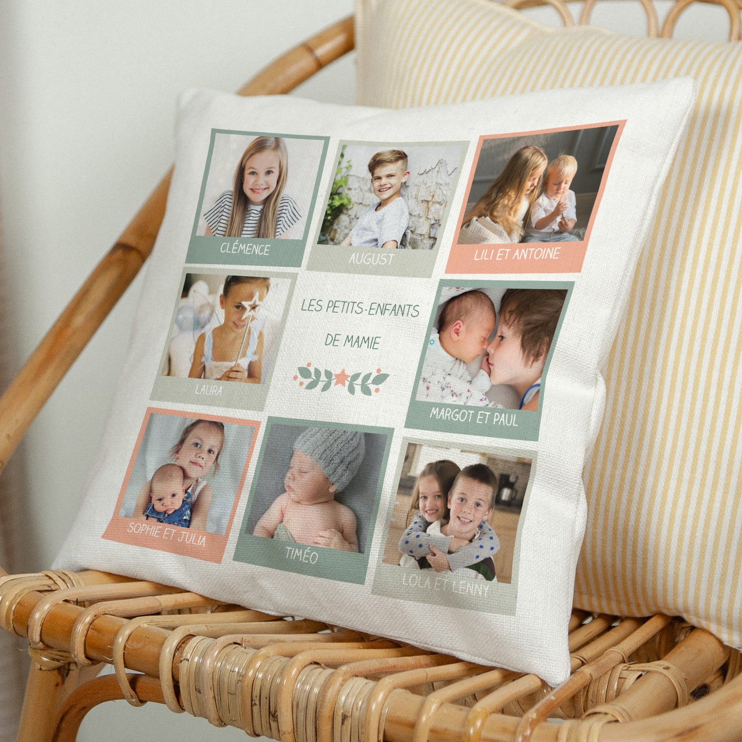Coussin Objets Beige naturel Super Mamie photo N° 1