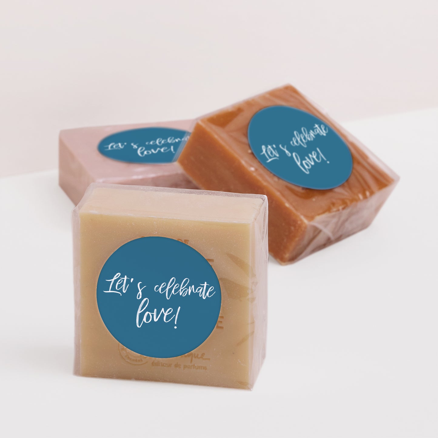 Sticker Mariage Rond L'or bleu photo N° 2