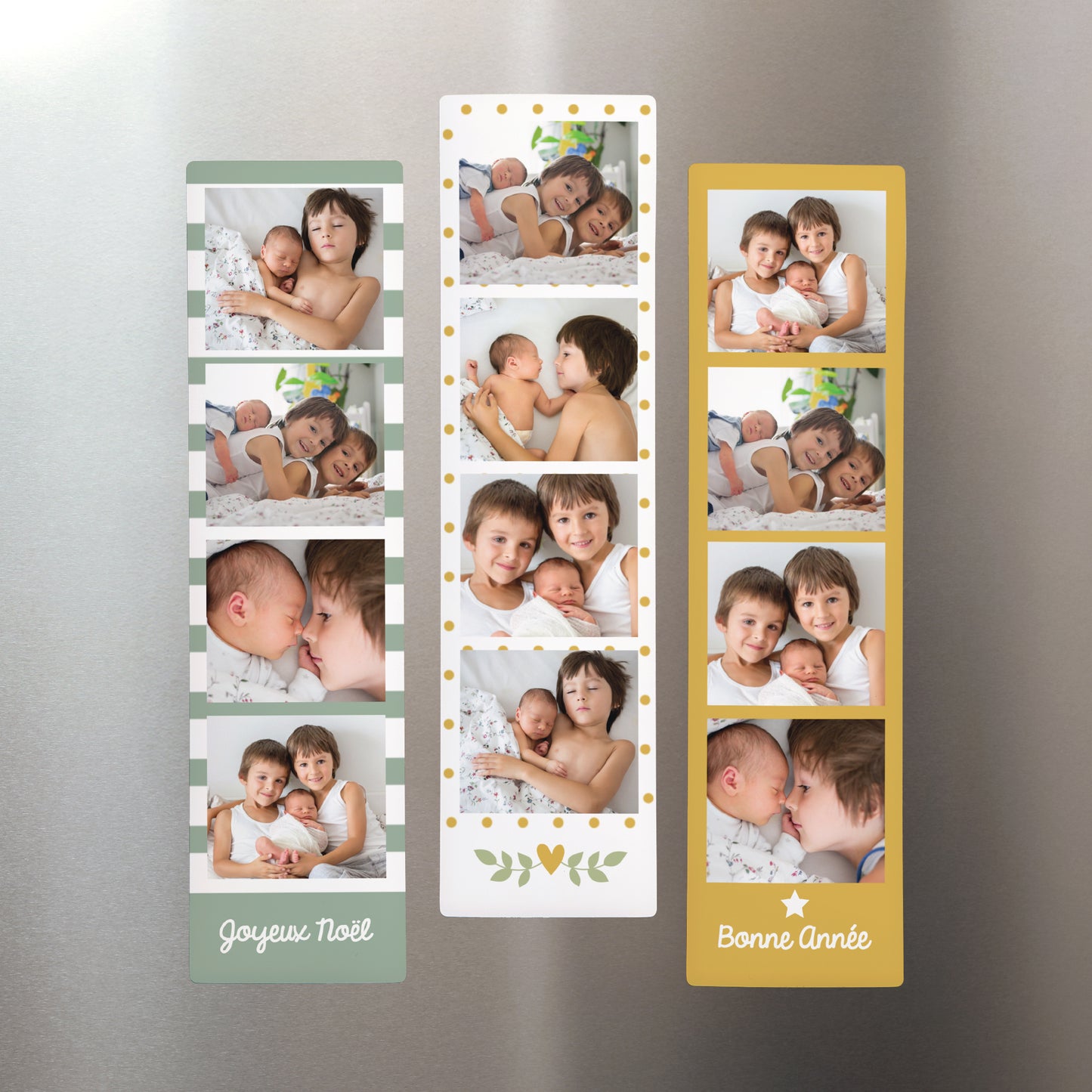 Tirage photo Photos Lot de 3, magnétique Vert & Jaune photo N° 1