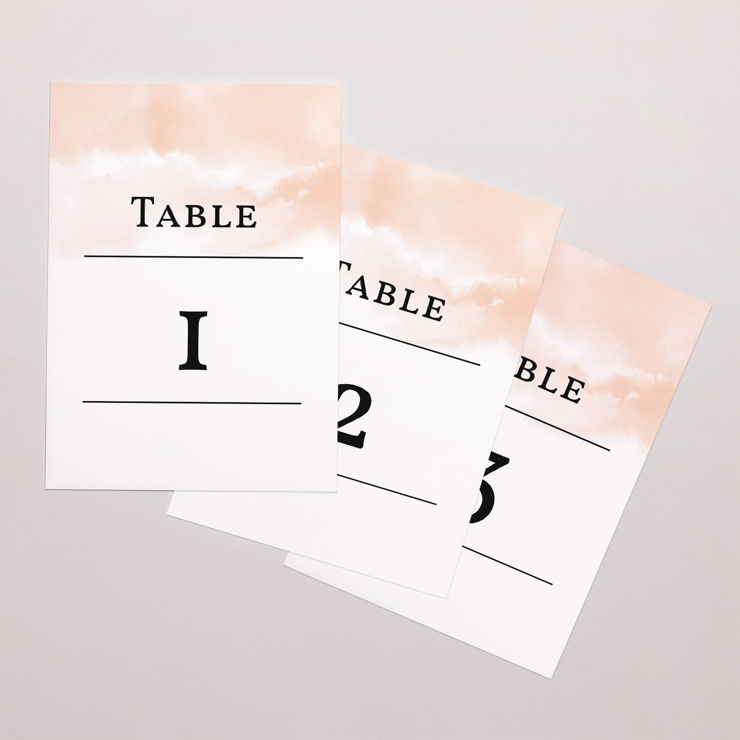 Marque table Mariage Rectangle Aquarello photo N° 1