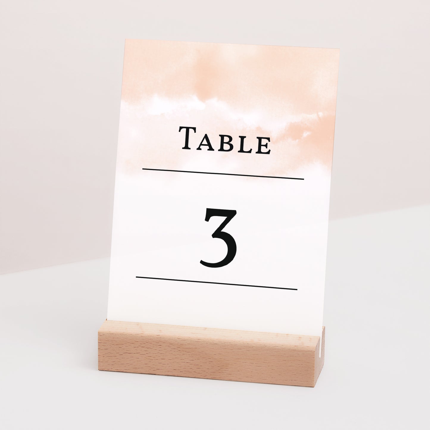 Marque table Mariage Rectangle Aquarello photo N° 3