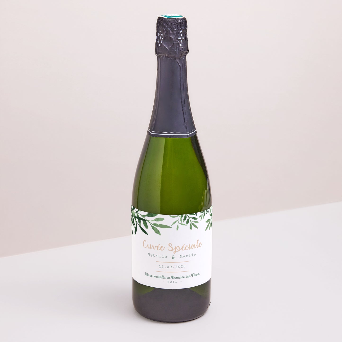 Etiquette bouteille Mariage Paysage Végétal photo N° 1