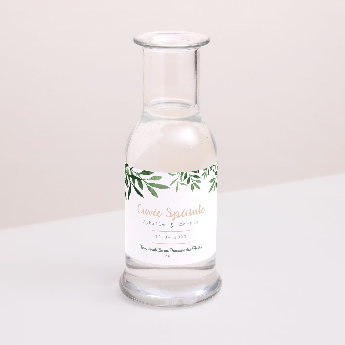 Etiquette bouteille Mariage Paysage Végétal photo N° 2