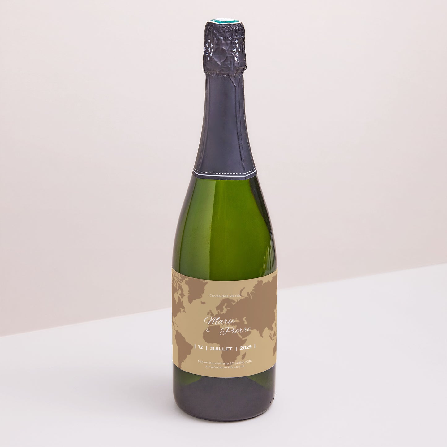Etiquette bouteille Mariage Paysage Wedding Pass photo N° 1