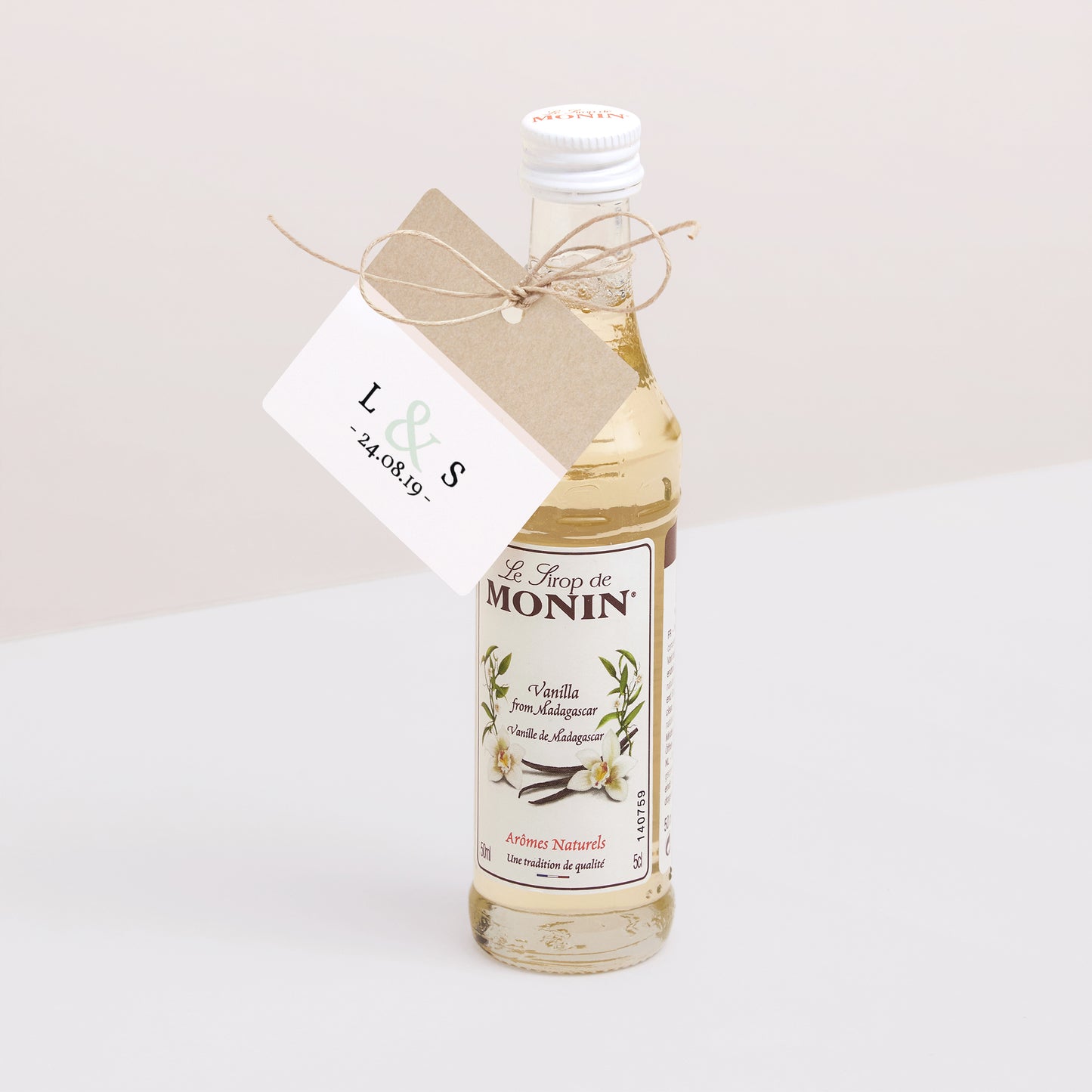 Etiquette perforée Mariage Carrée Kraft & Color photo N° 3