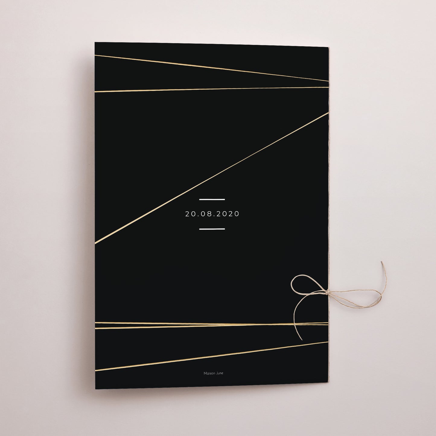 Livret de messe Mariage Double volet Minimaliste Chic photo N° 3