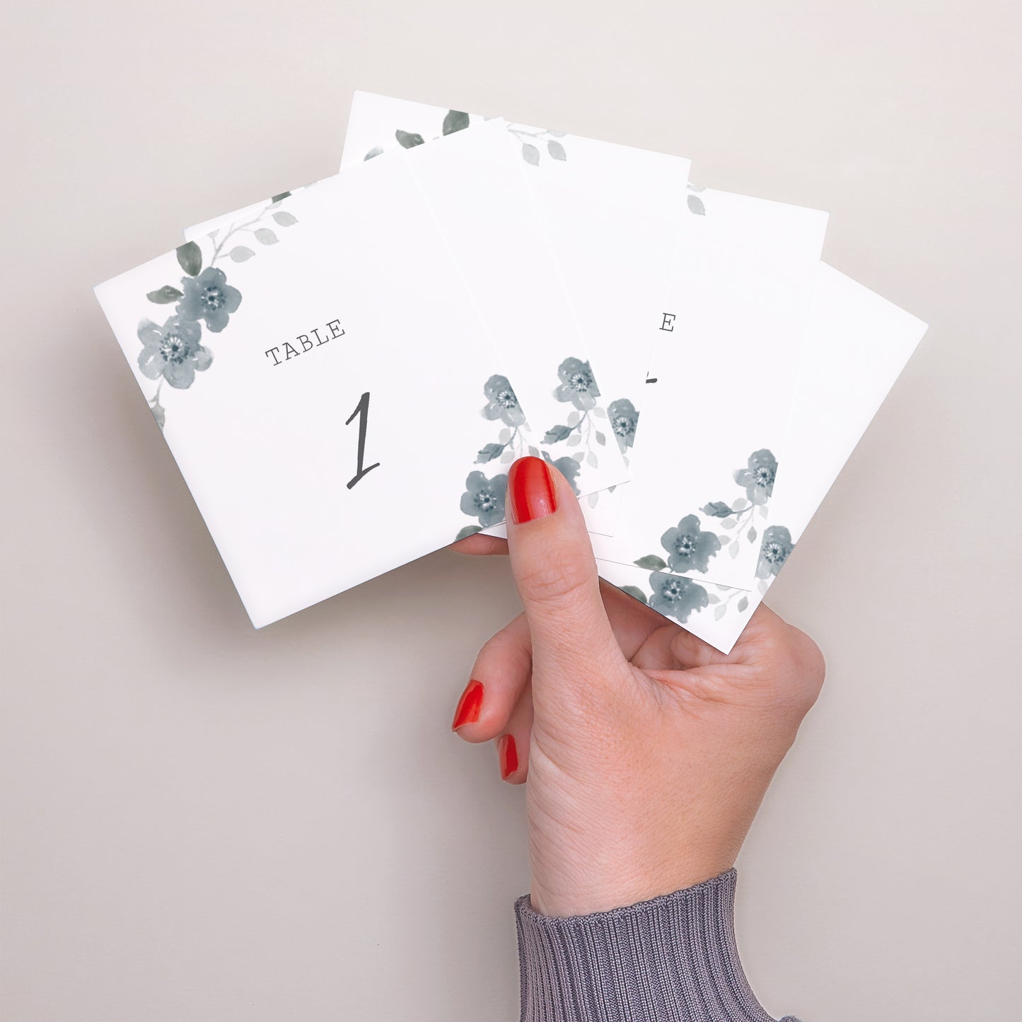 Tirage photo Mariage Lot de 12 Bleu botanique photo N° 3