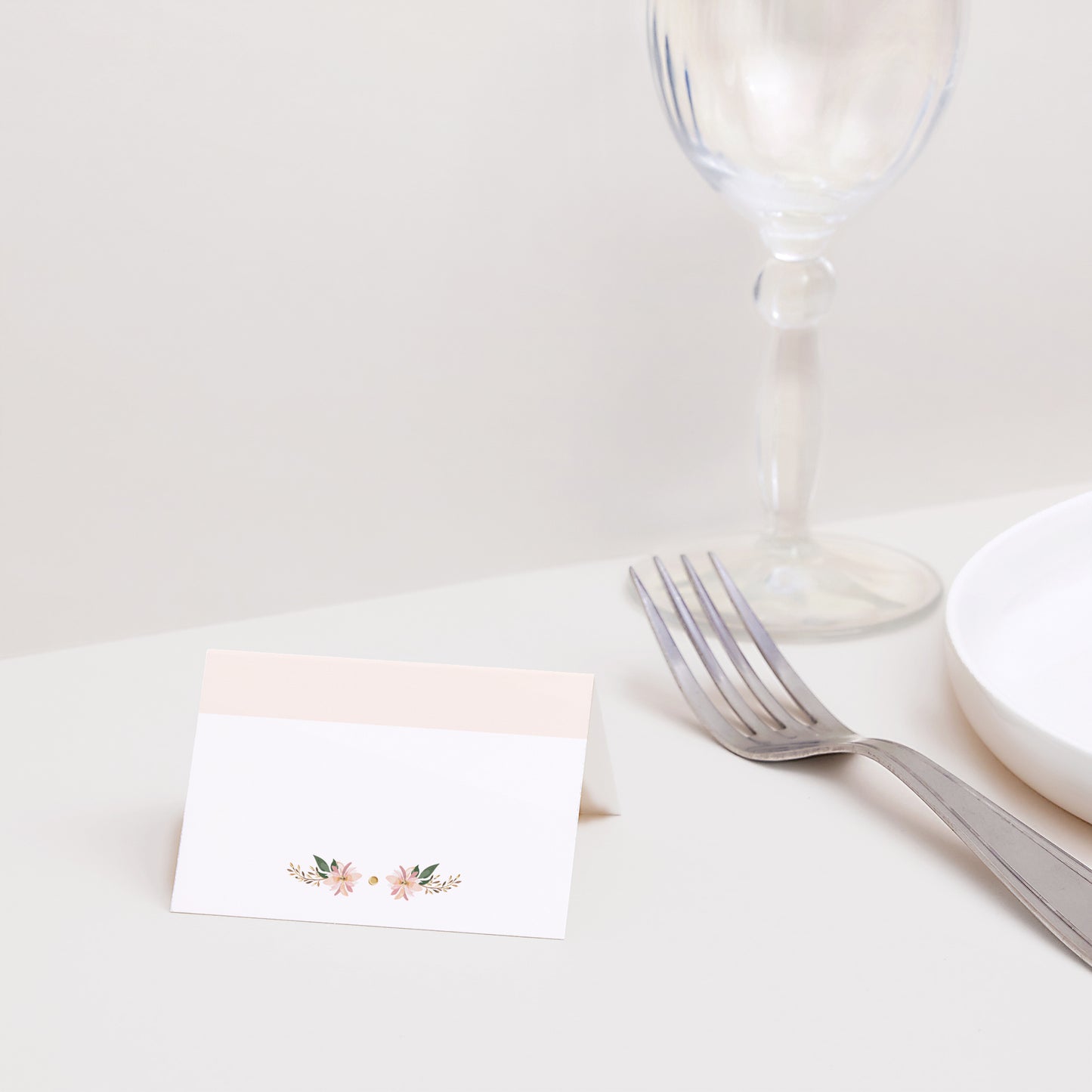 Marque-place Mariage 2 volets Douceur des fleurs photo N° 2