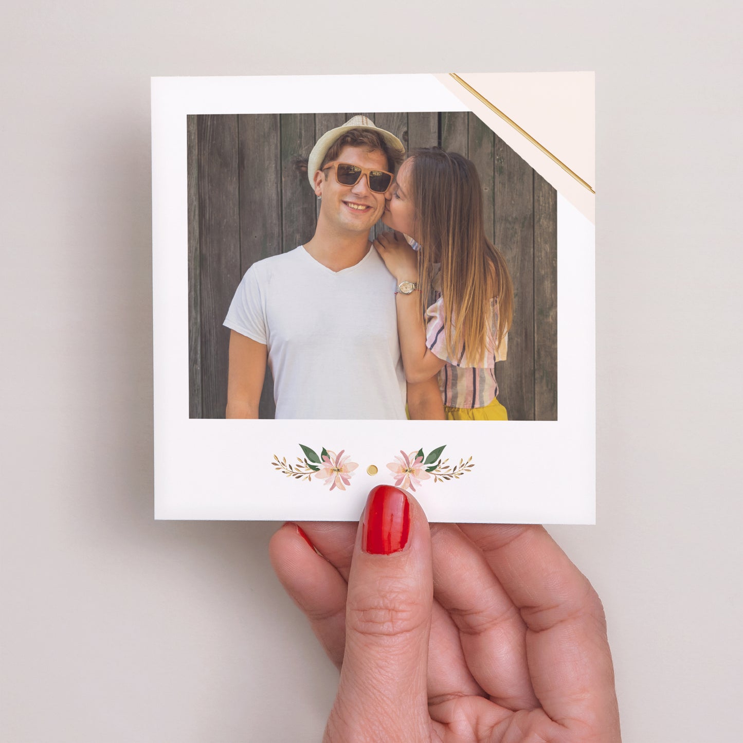 Save the date Mariage Carré Douceur des fleurs photo N° 2