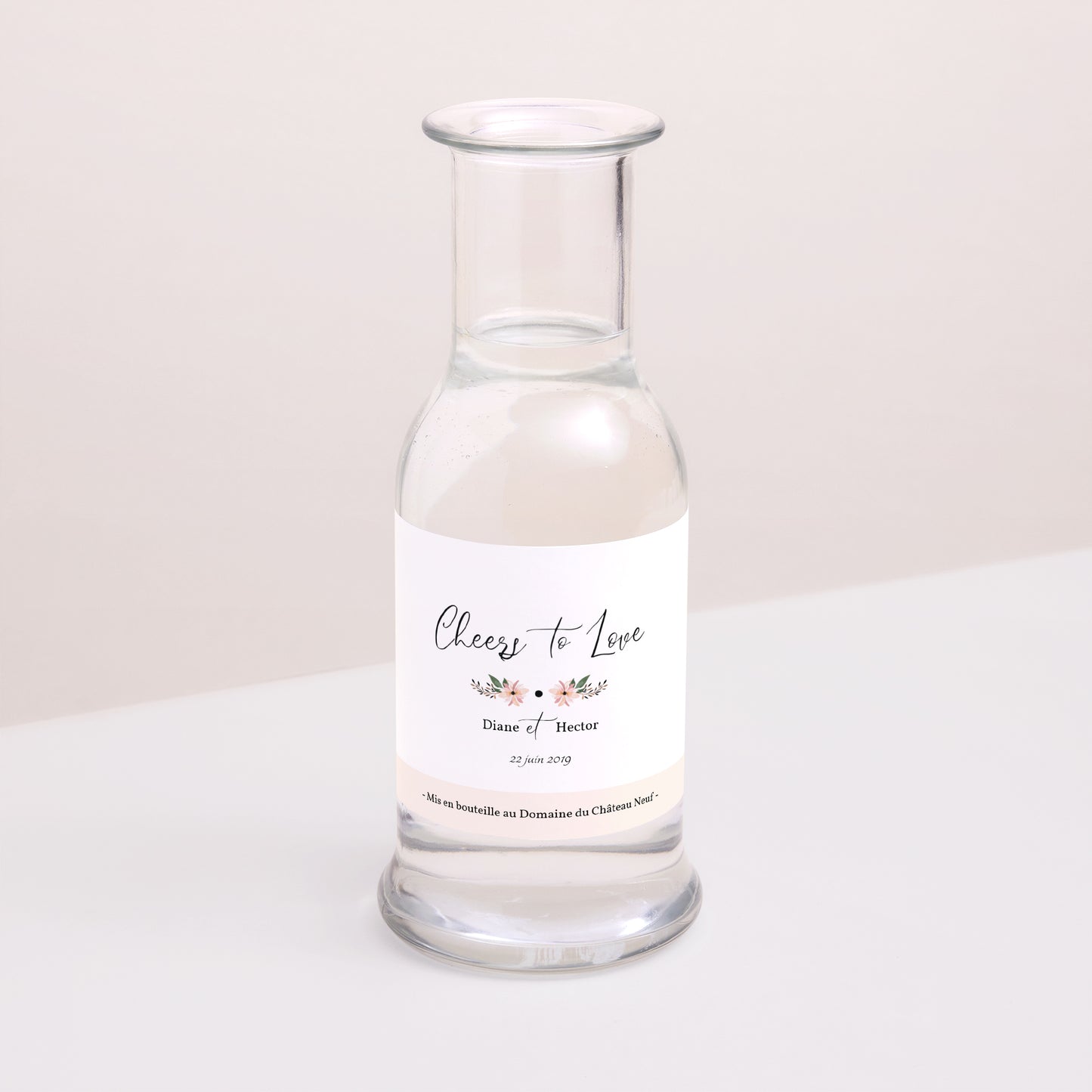 Etiquette bouteille Mariage Paysage Douceur des fleurs photo N° 2