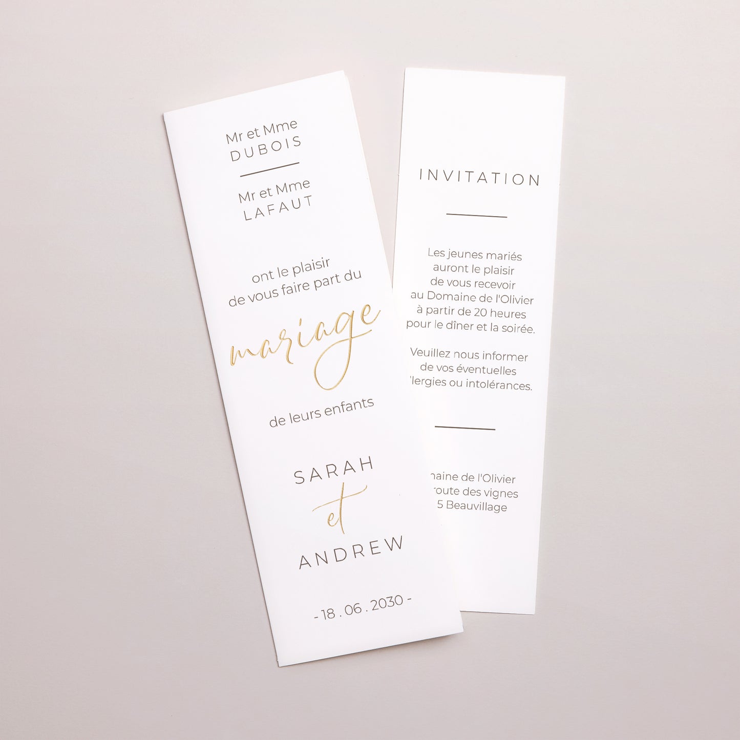 Faire-part Mariage Marque-page photo Constantinopolis photo N° 1