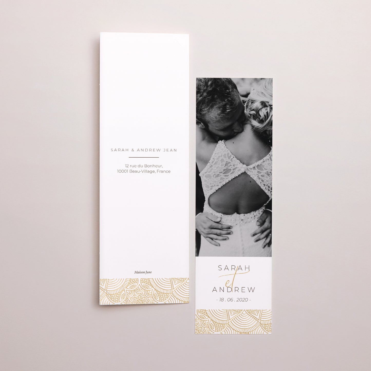 Remerciements Mariage Marque-page photo Constantinopolis photo N° 3