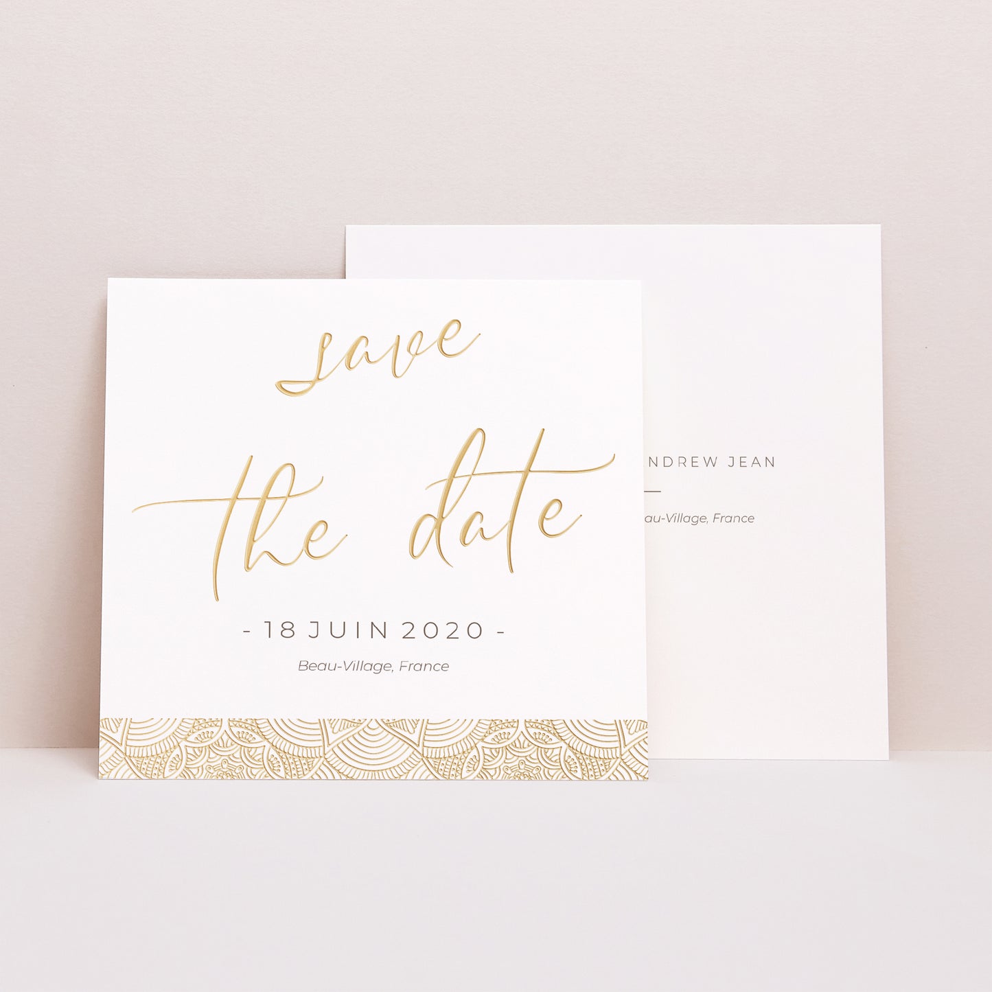 Save the date Mariage Carré Constantinopolis photo N° 1