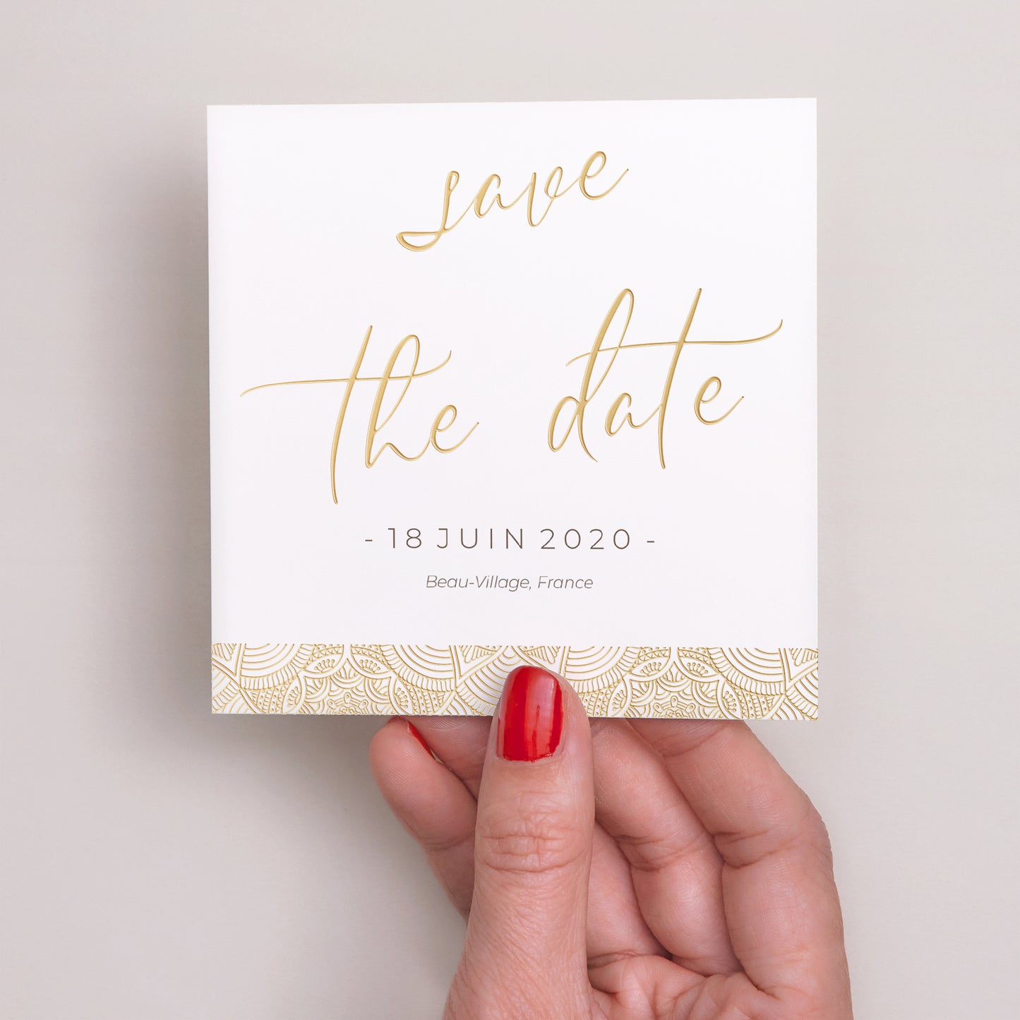 Save the date Mariage Carré Constantinopolis photo N° 2