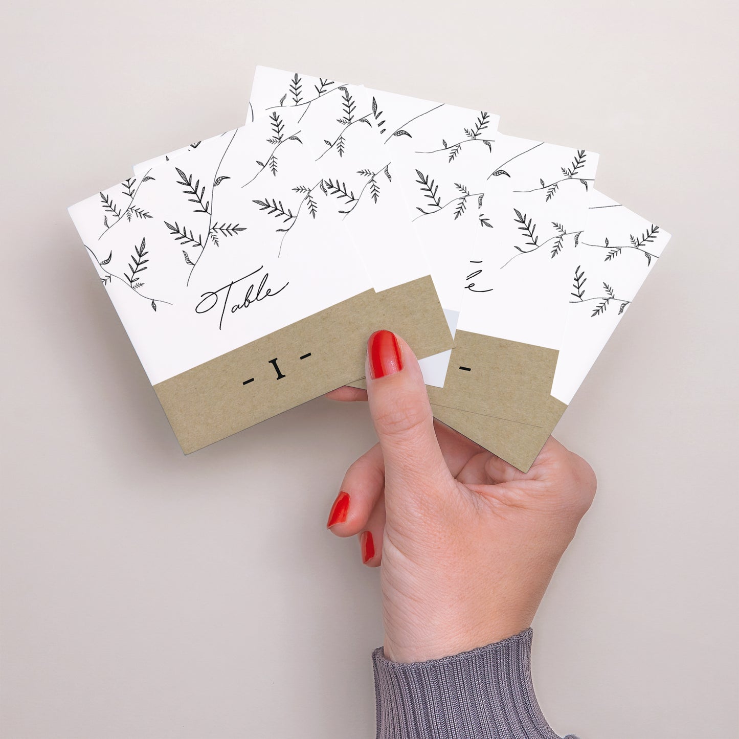 Tirage photo Mariage Lot de 12 Kraft et Brindilles photo N° 3