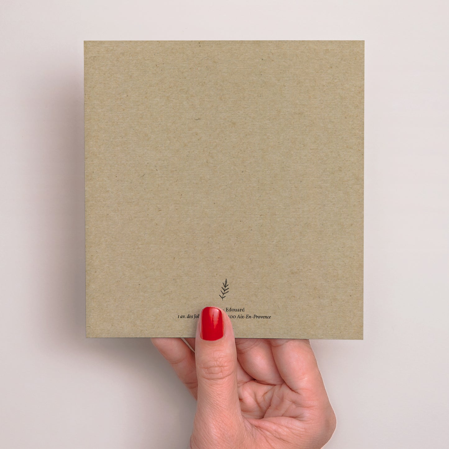 Remerciements Mariage Carré Kraft et Brindilles photo N° 3