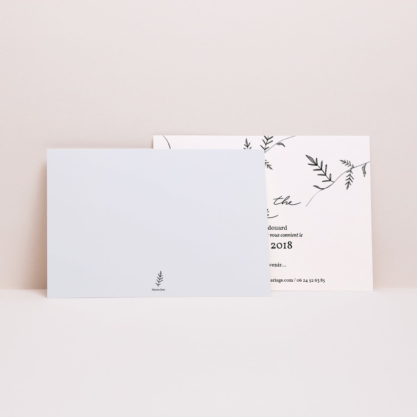 Save the date Mariage Paysage Kraft et Brindilles photo N° 2