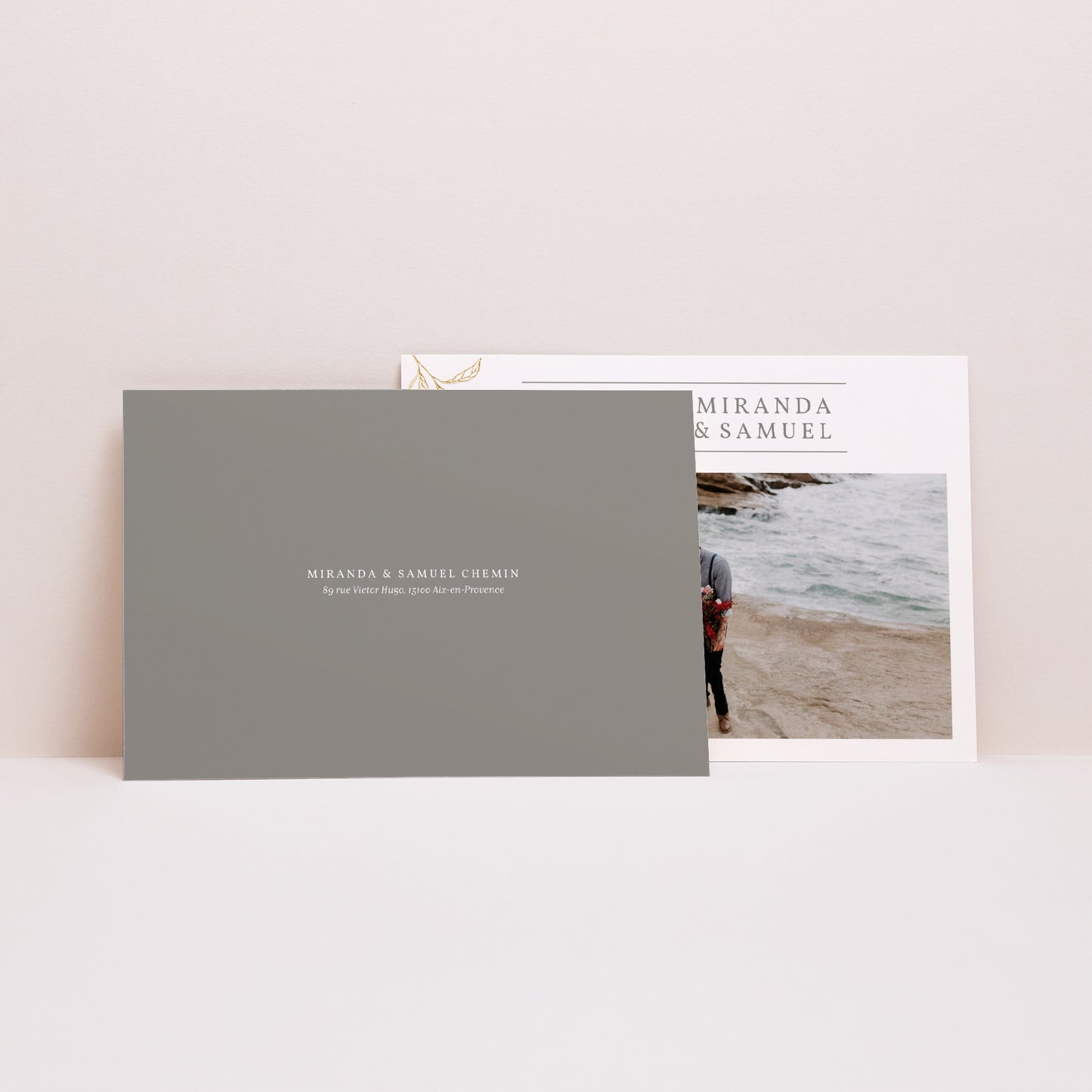 Remerciements Mariage Paysage Botanique Minimaliste photo N° 2