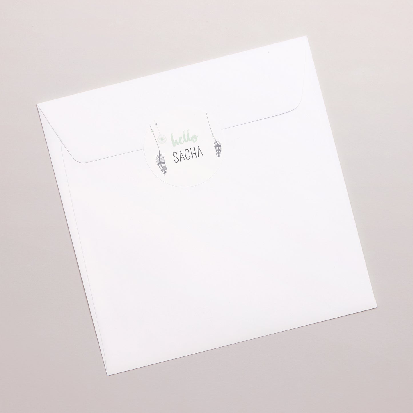 Sticker Naissance Rond Attrape Rêves Boy photo N° 3