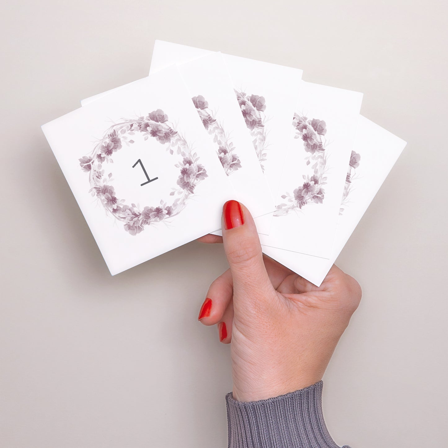 Tirage photo Mariage Lot de 12 Vintage Chic Rose photo N° 3