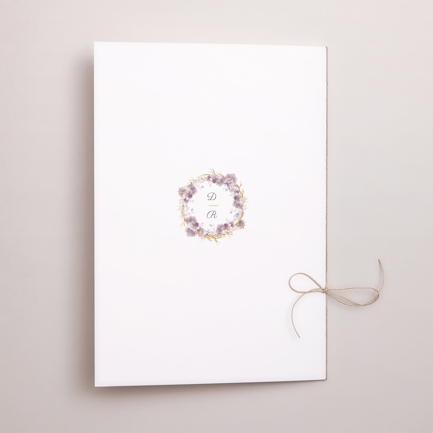 Livret de messe Mariage Double volet Vintage Chic Rose photo N° 3