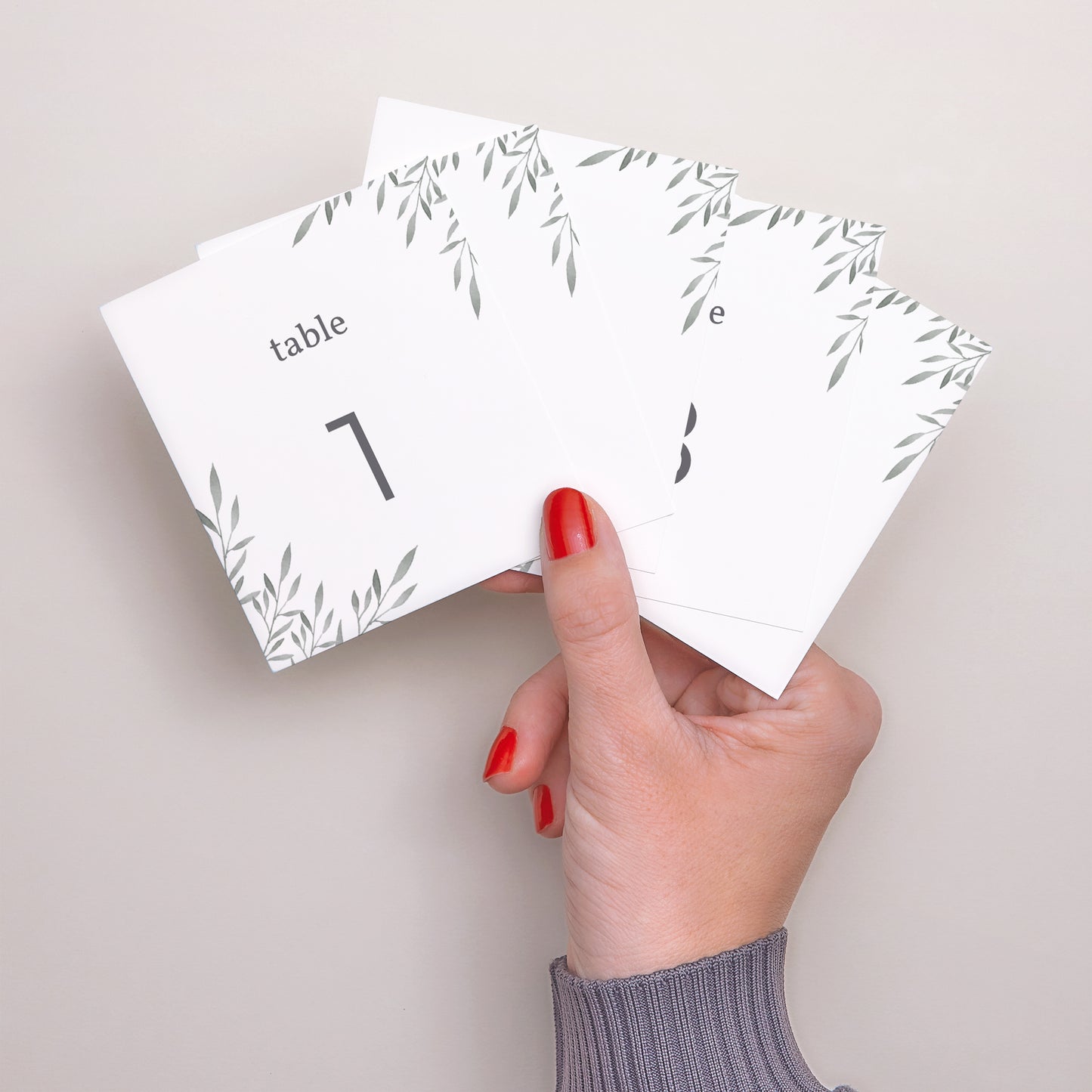 Tirage photo Mariage Lot de 12 Rameaux Aquarelle photo N° 3