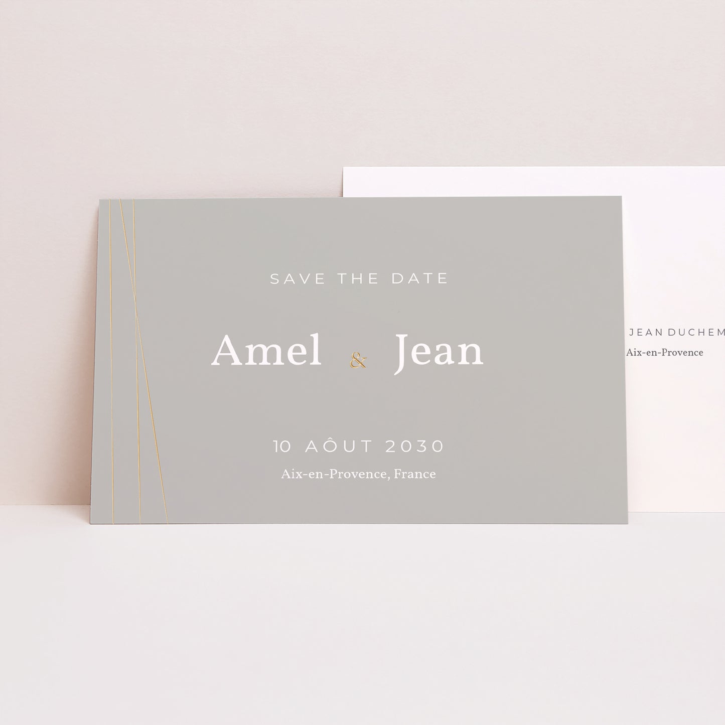 Save the date Mariage Paysage Rameaux Aquarelle photo N° 1