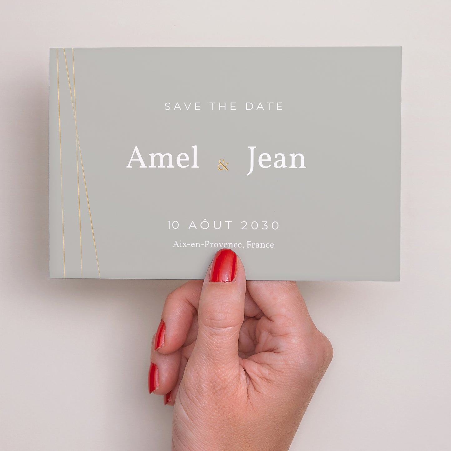 Save the date Mariage Paysage Rameaux Aquarelle photo N° 3