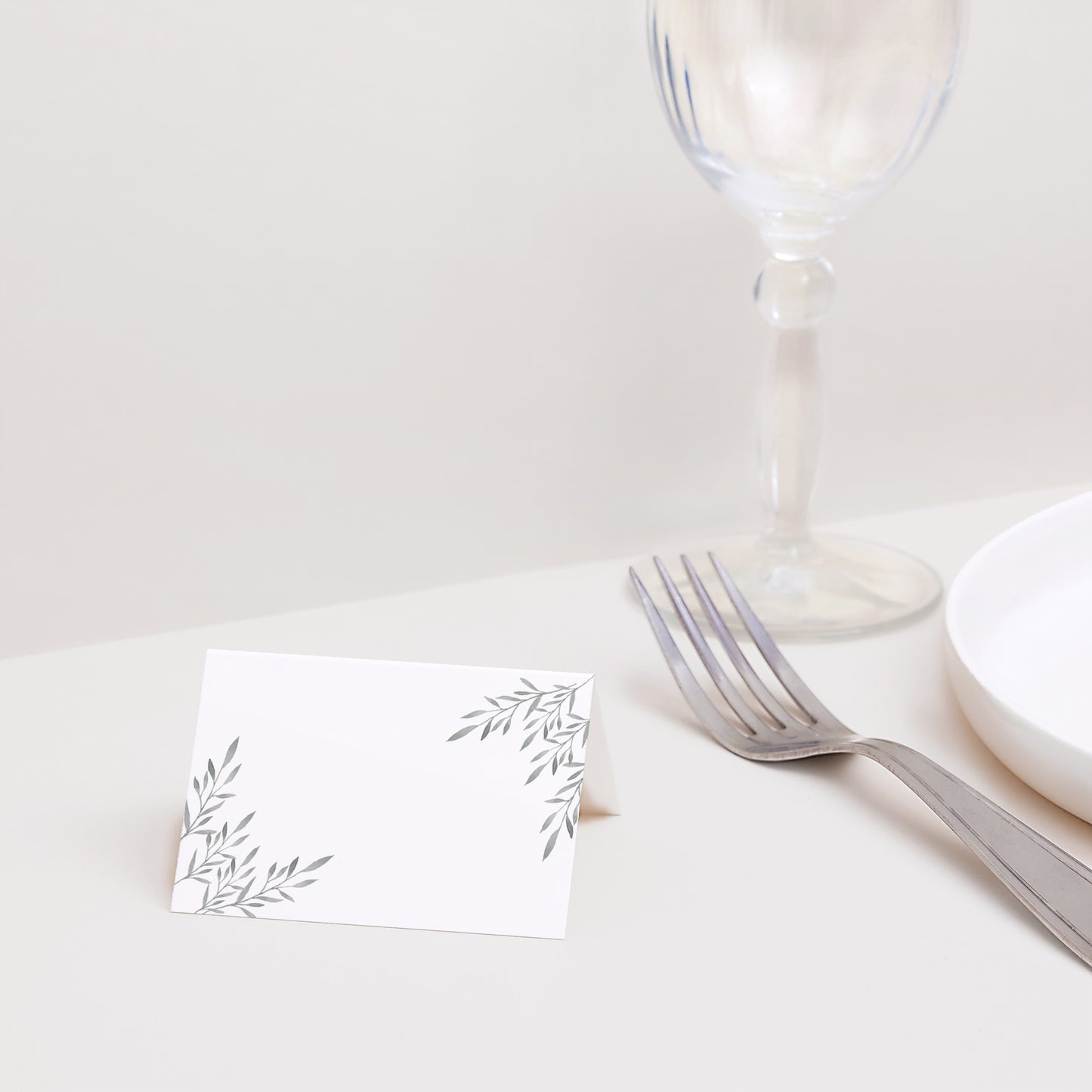 Marque-place Mariage 2 volets Rameaux Aquarelle photo N° 2