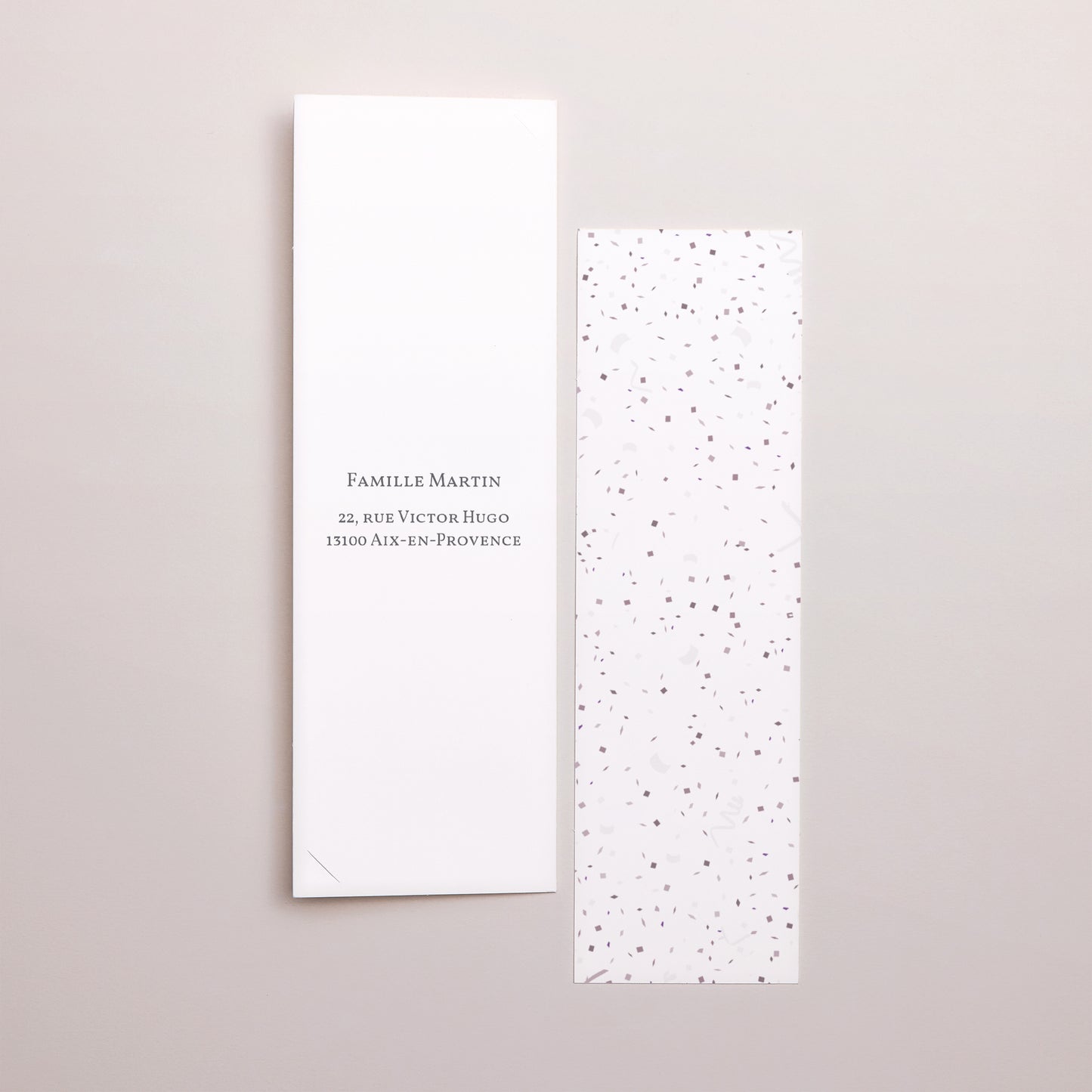 Faire-part Naissance Marque-page photo Marbre Parme & Or photo N° 3