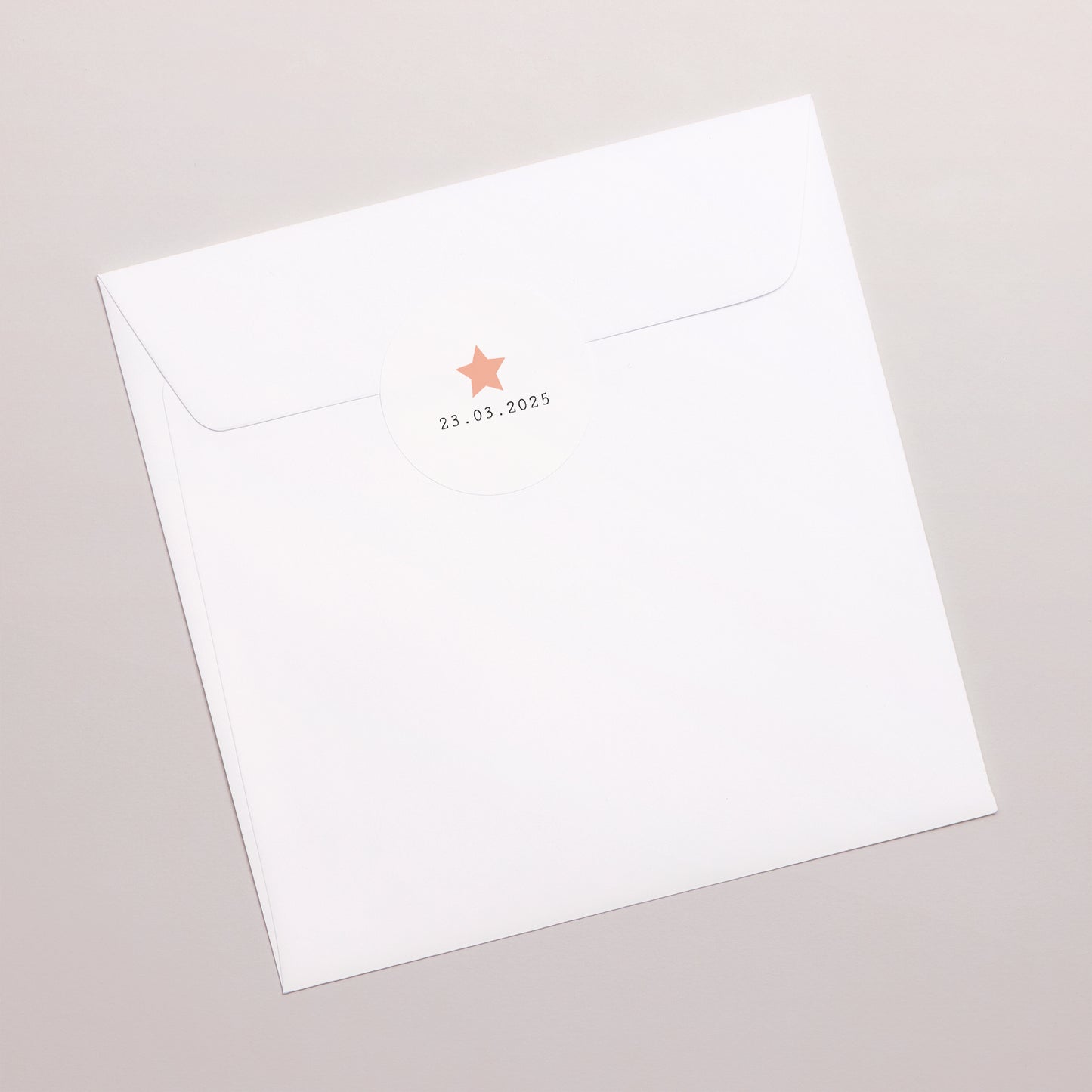 Sticker Naissance Rond Cigogne Rose photo N° 3