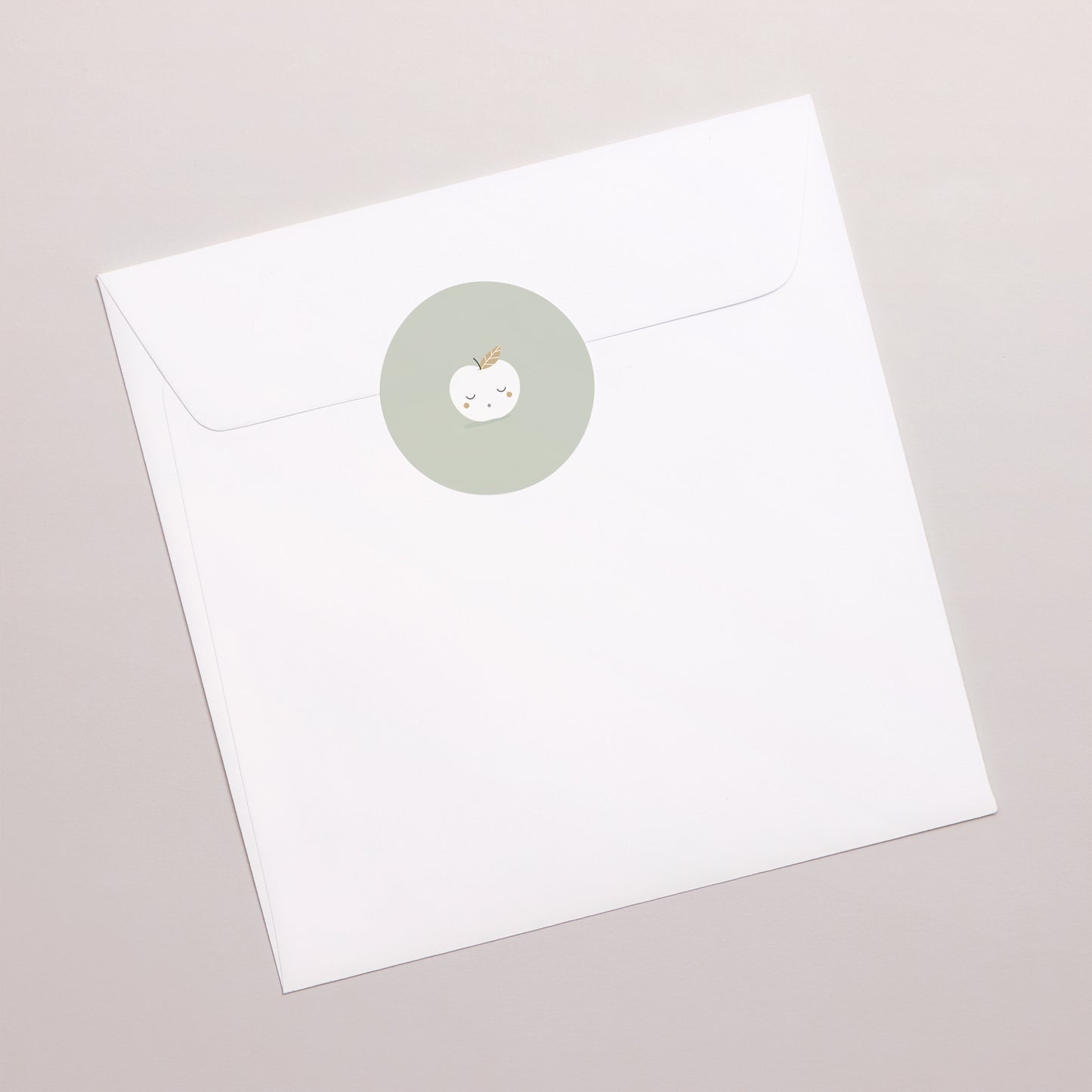 Sticker Naissance Rond Pomme d'or photo N° 3