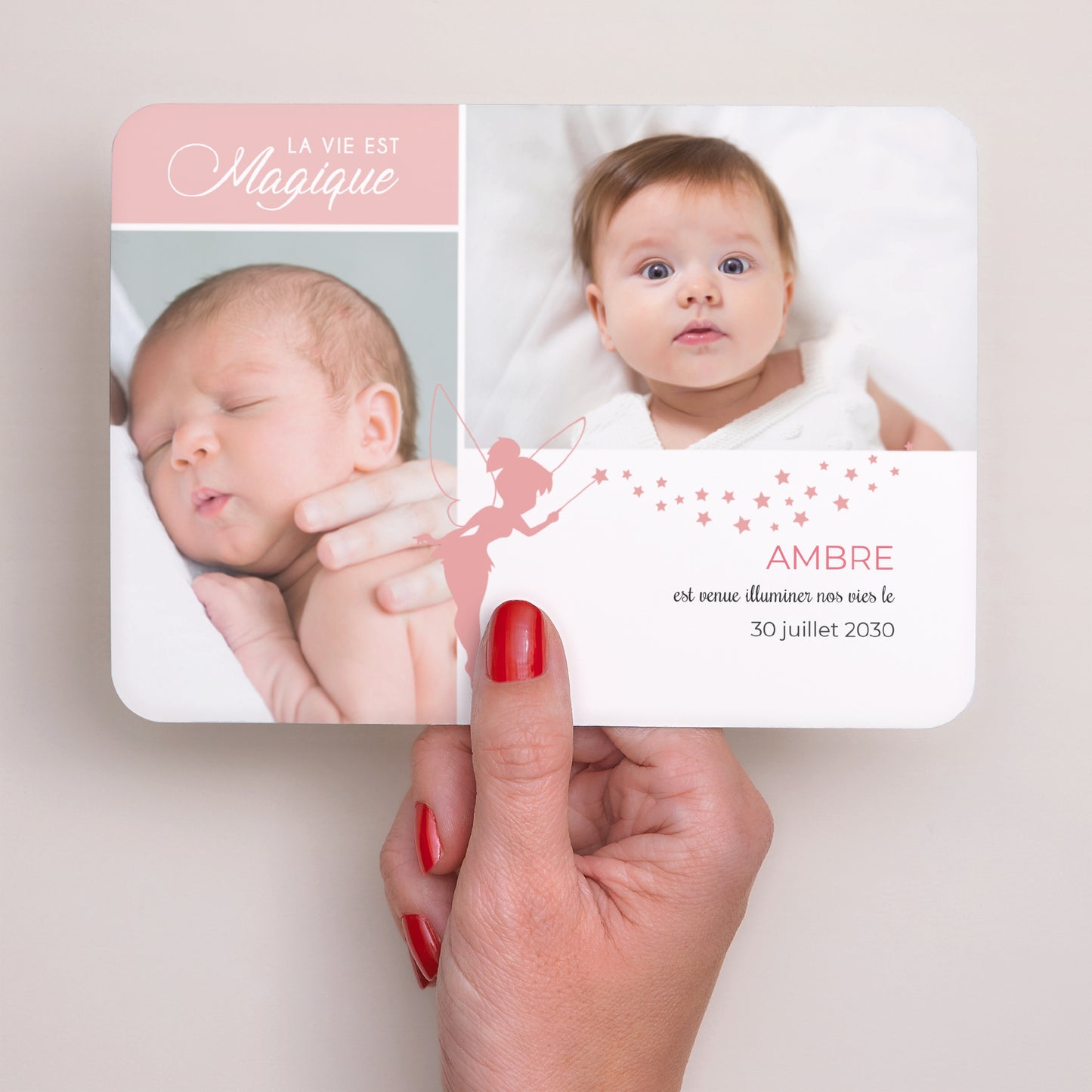 Faire-part Naissance Paysage, bords arrondis Magical photo N° 3