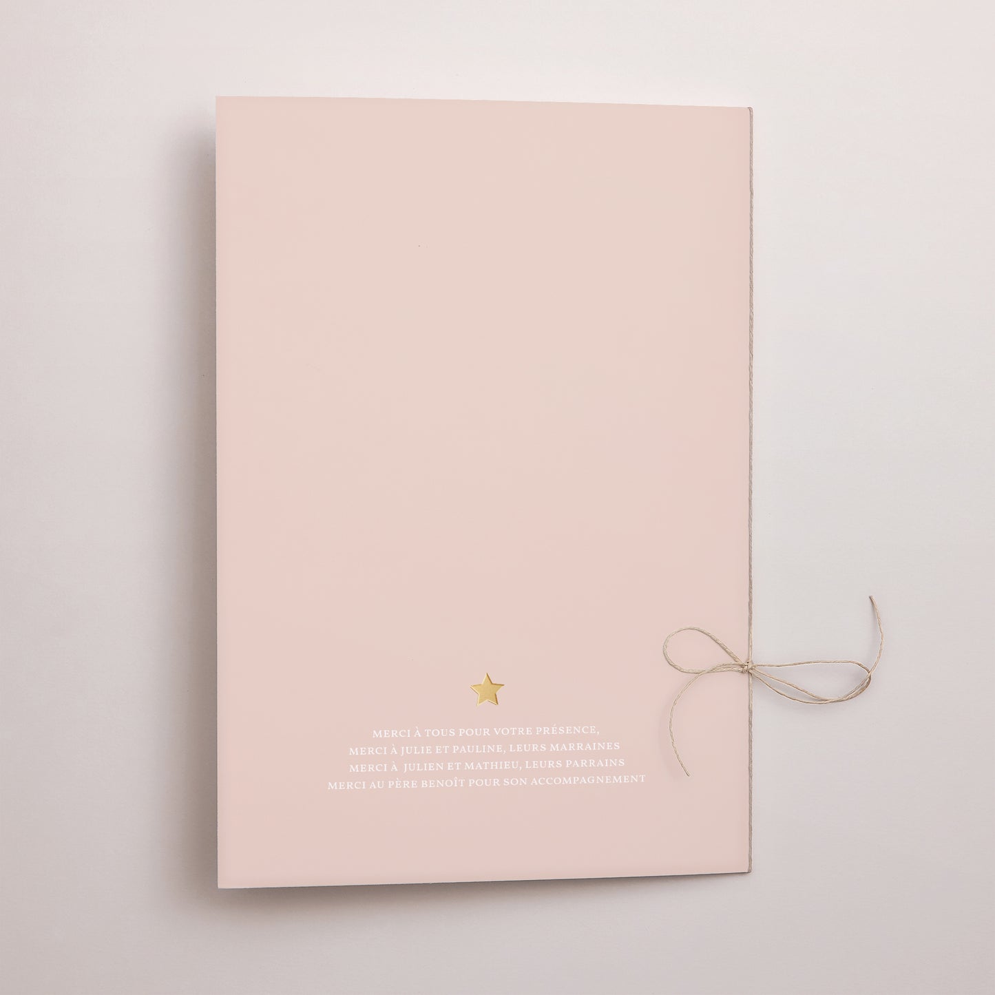 Livret de messe Baptême Double volet Peacefully photo N° 3
