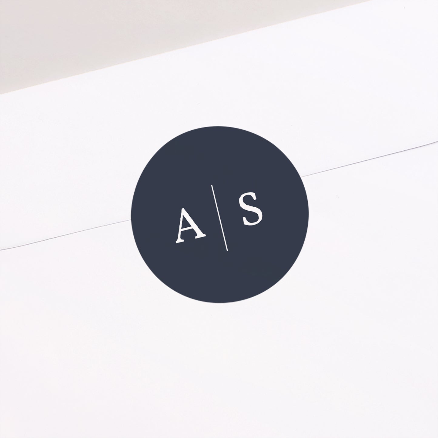 Sticker Mariage Rond Nuances Minimalistes photo N° 1