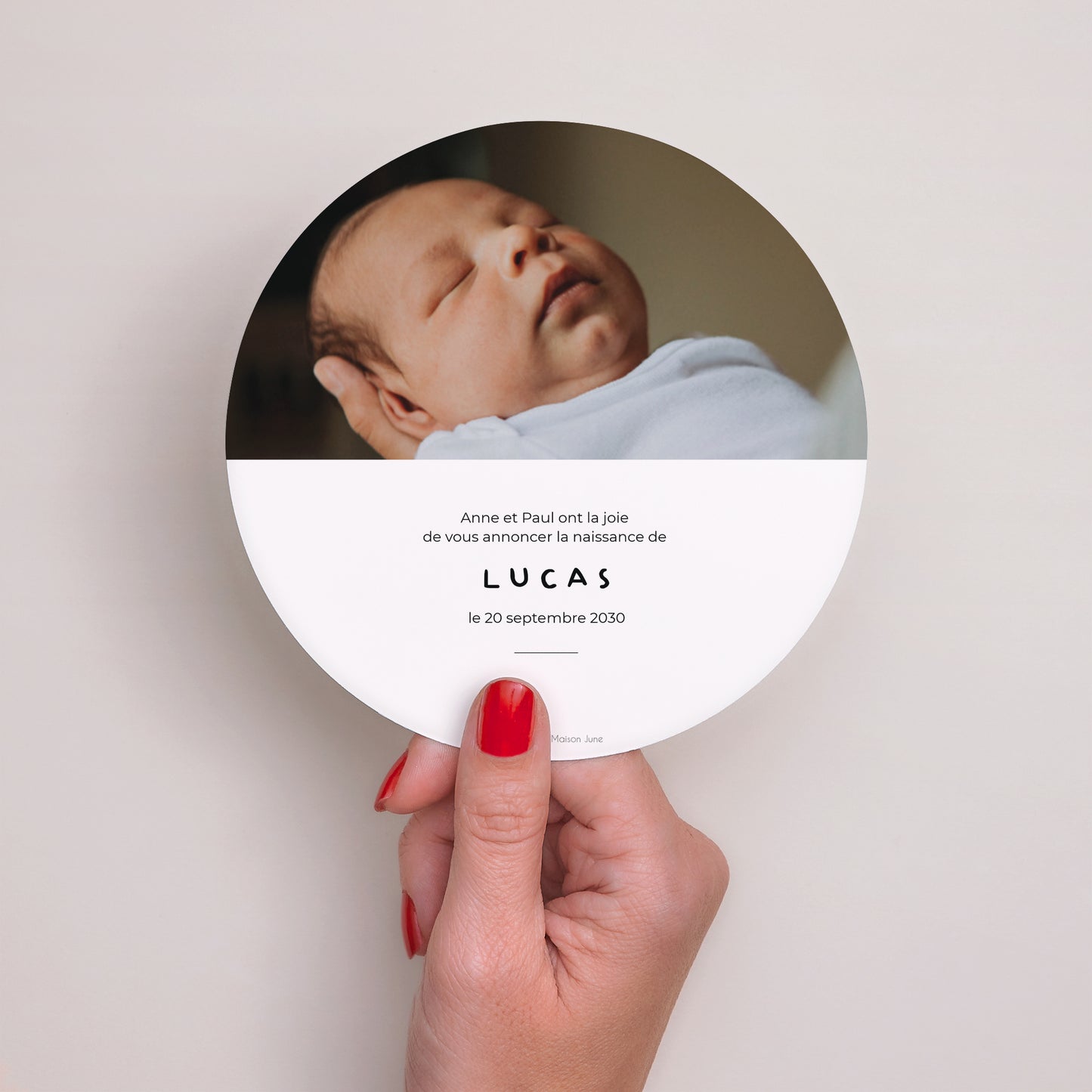 Faire-part Naissance Rond Ours et Bateau photo N° 3