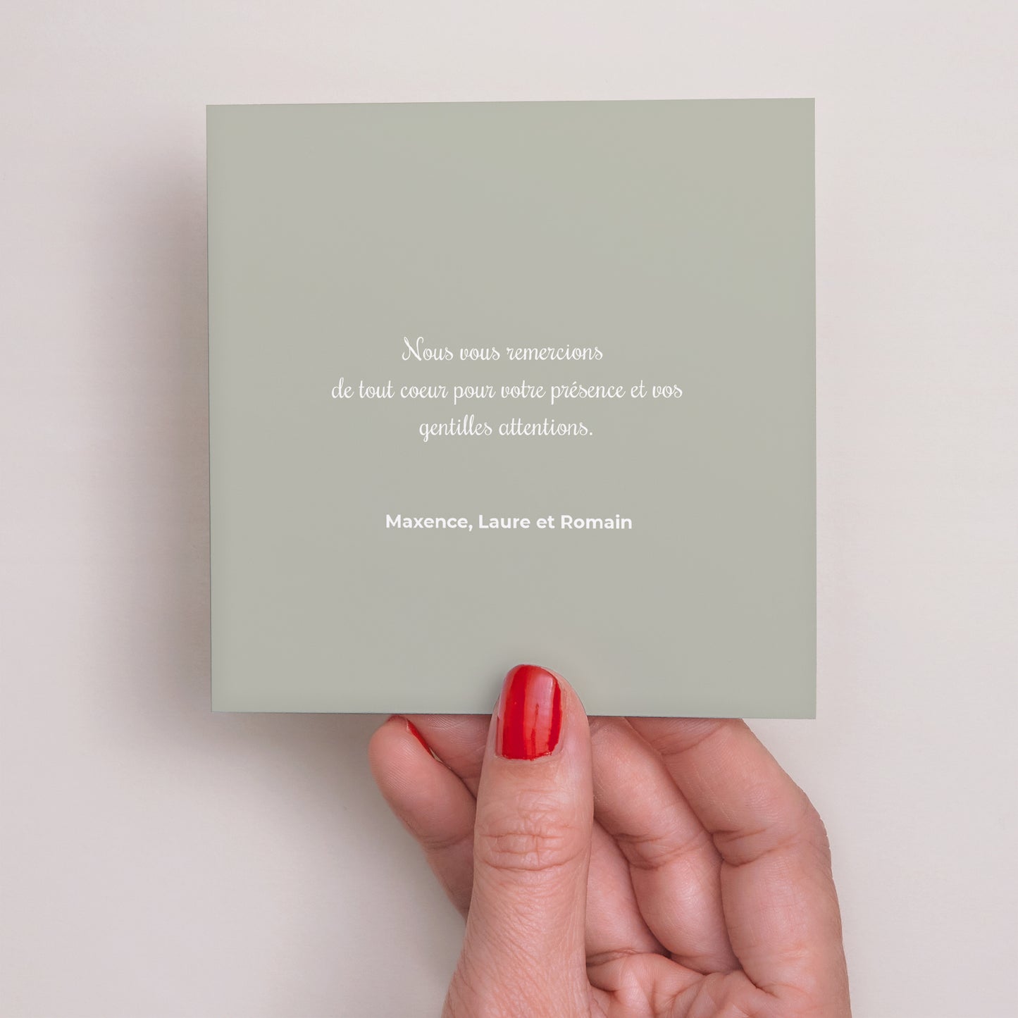 Remerciements Baptême Carré Couronne Colombe photo N° 3