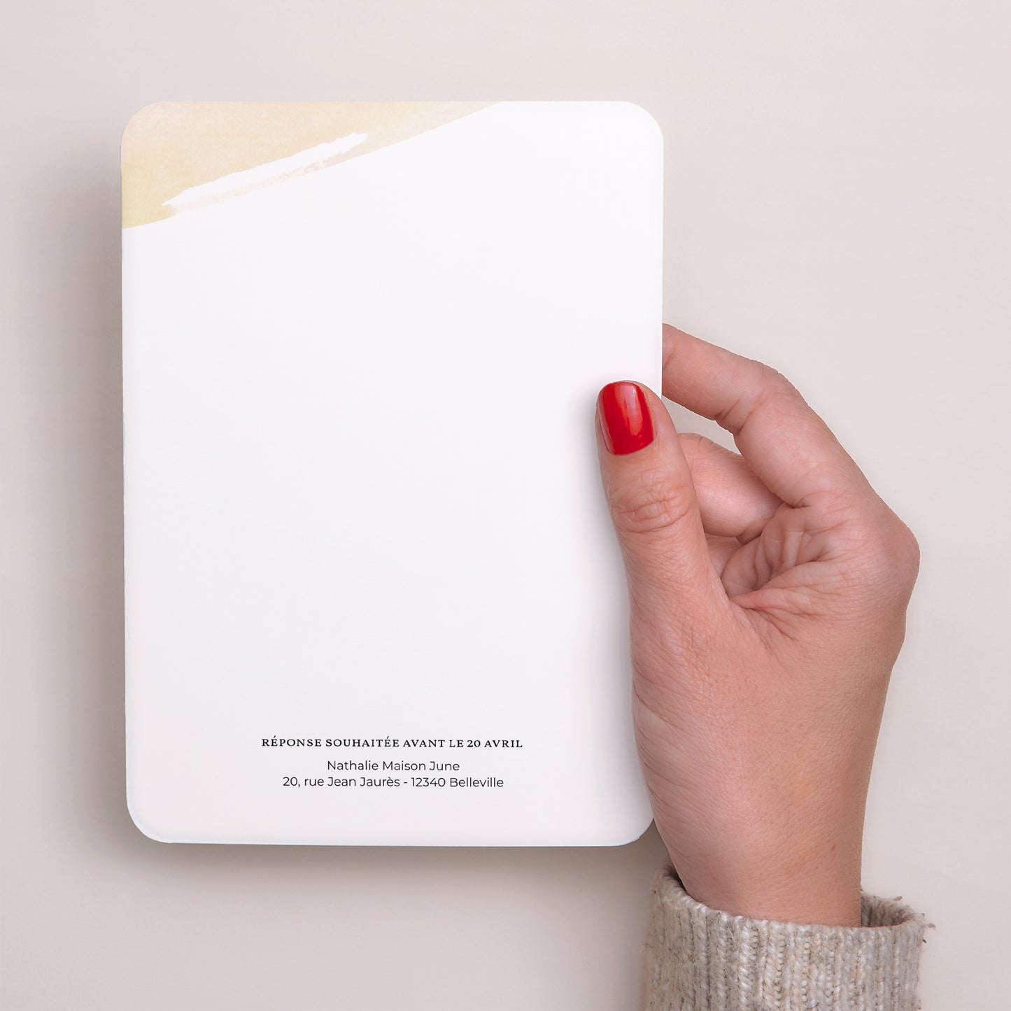 Invitations Anniversaire Adulte Portrait, bords arrondis Fabuleuse 50 photo N° 3