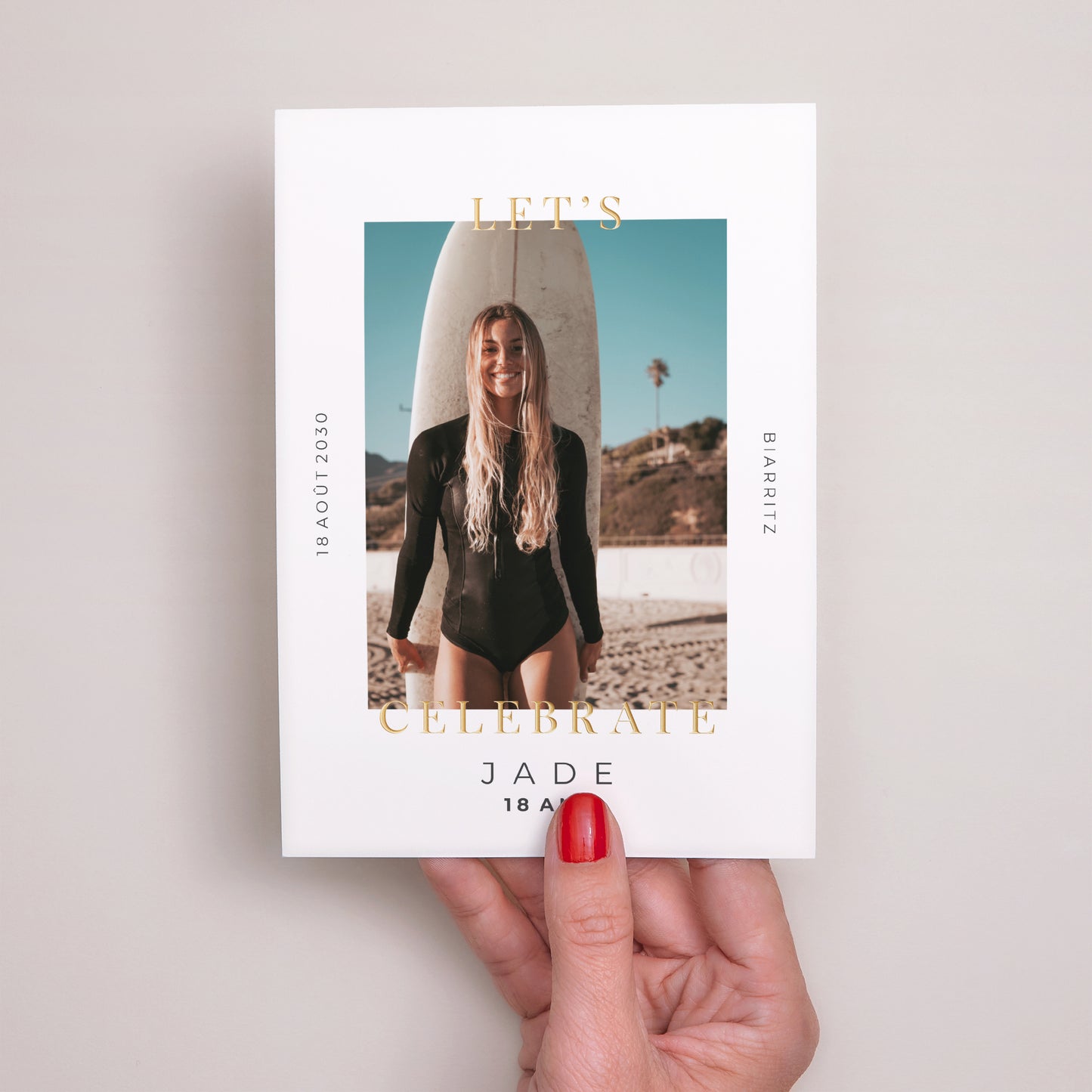 Invitations Anniversaire Adulte Portrait Fêtons 18 ans photo N° 2