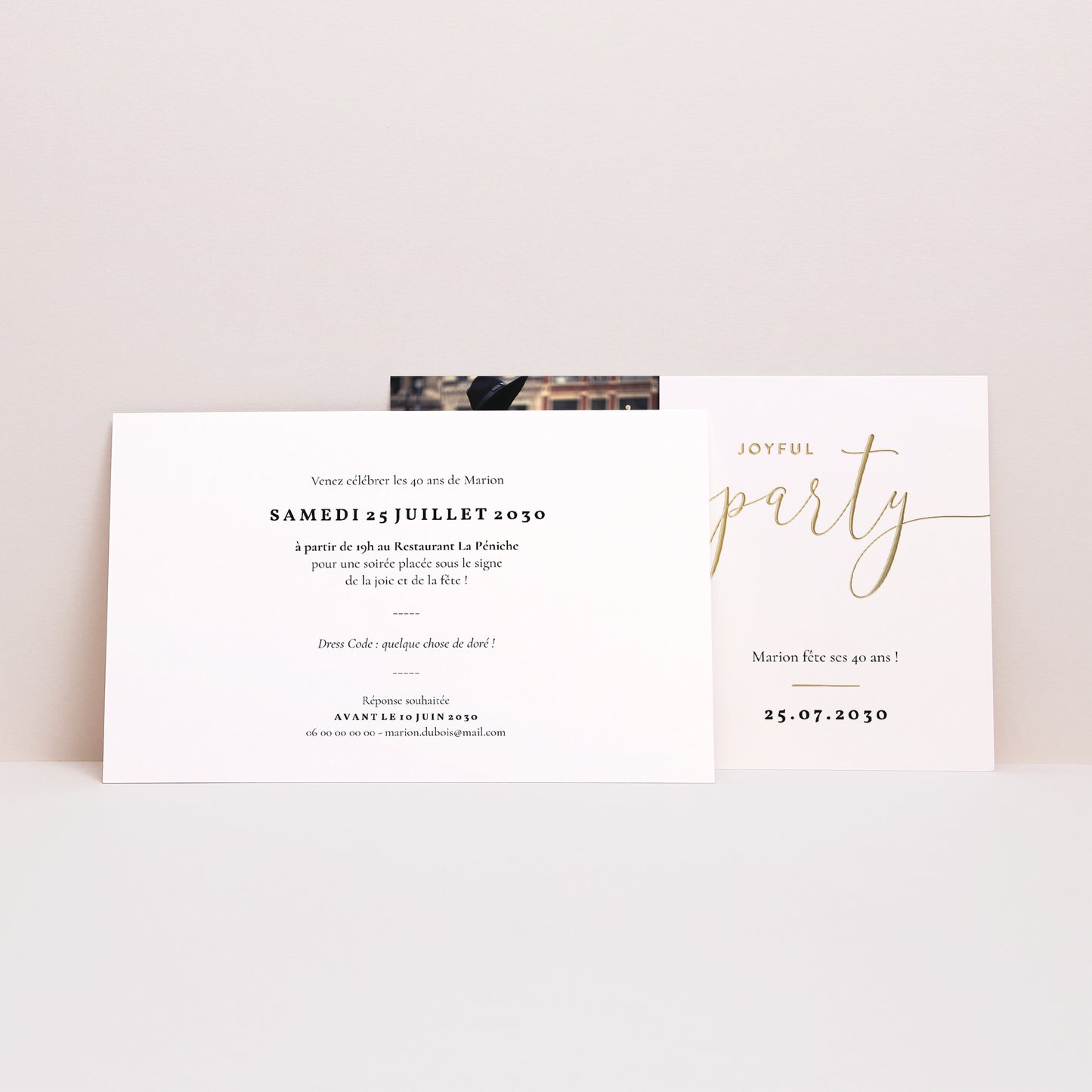 Invitations Anniversaire Adulte Paysage Joyful Party 40 photo N° 2