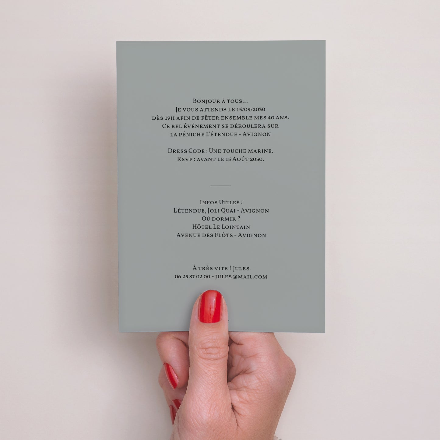 Invitations Anniversaire Adulte Portrait Letter Gold photo N° 3