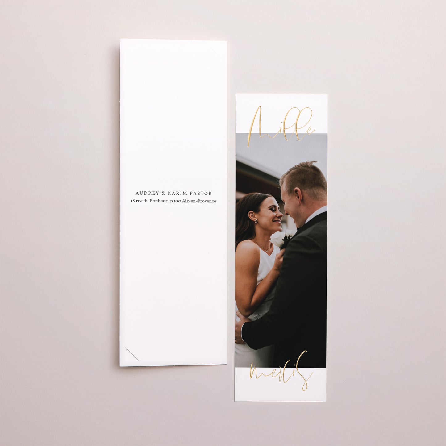 Remerciements Mariage Marque-page photo On se Marie photo N° 3
