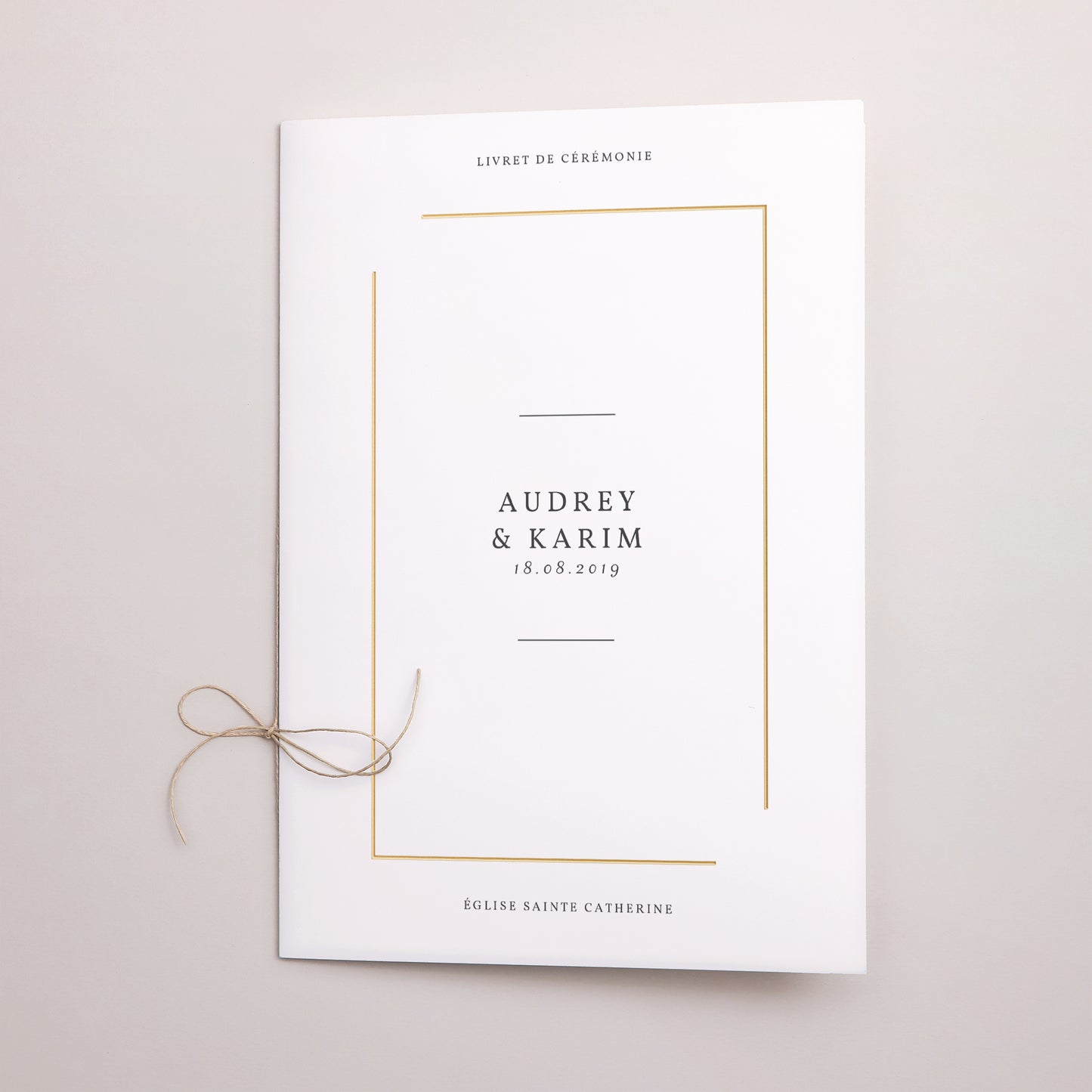 Livret de messe Mariage Double volet On se Marie photo N° 1