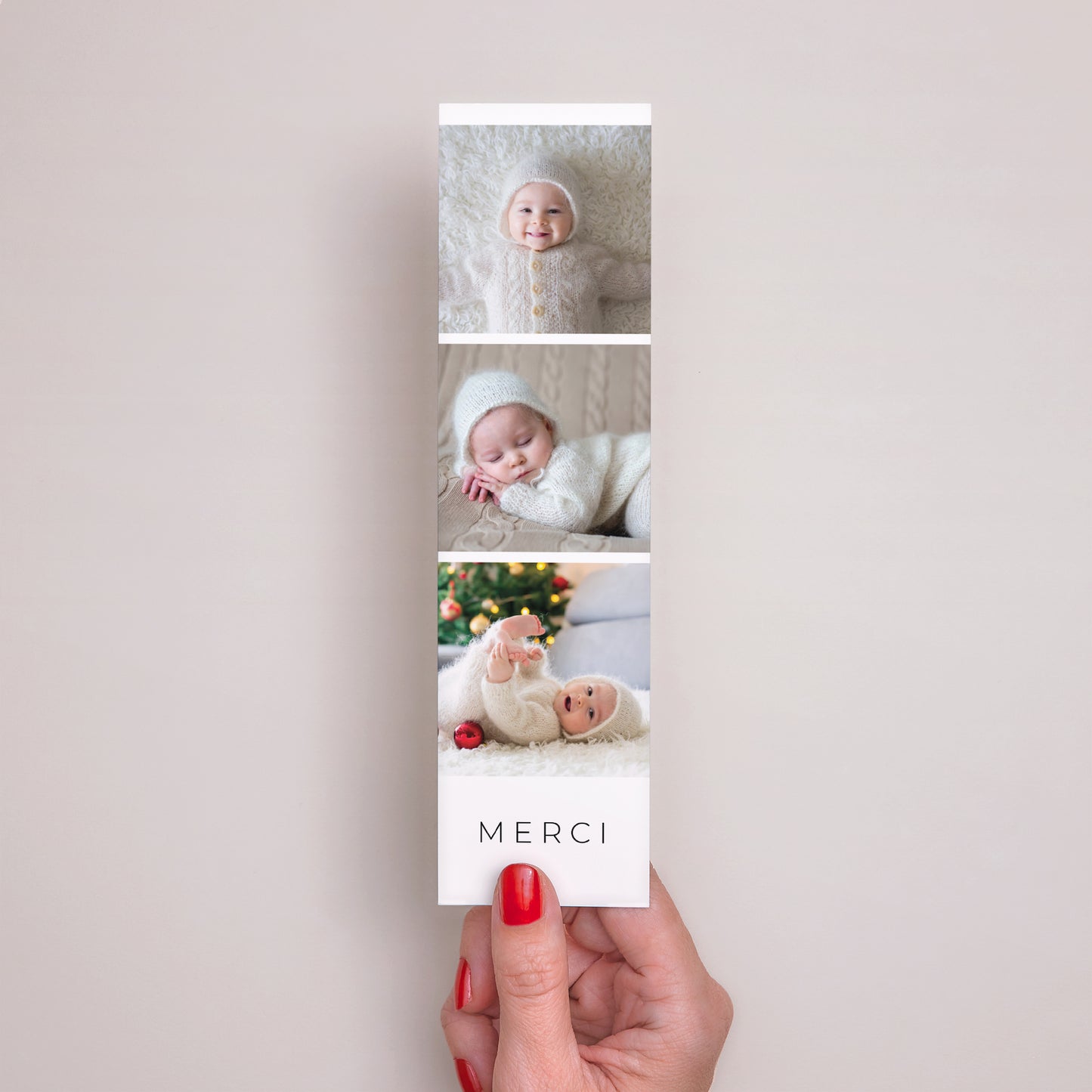 Remerciements Naissance Marque-page Douceur photo N° 2