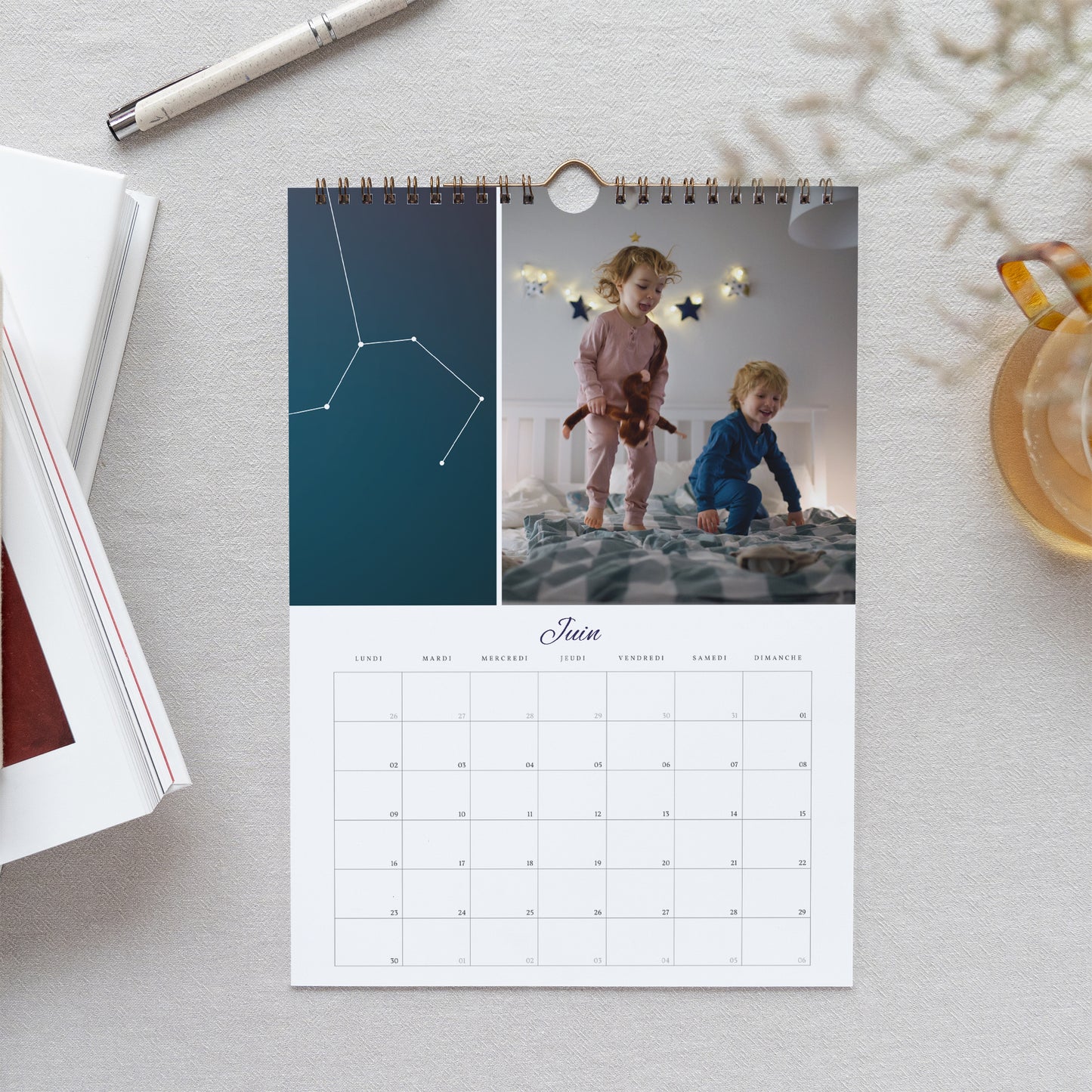 Calendrier Fin d'année Mural A4 Constellation photo N° 2