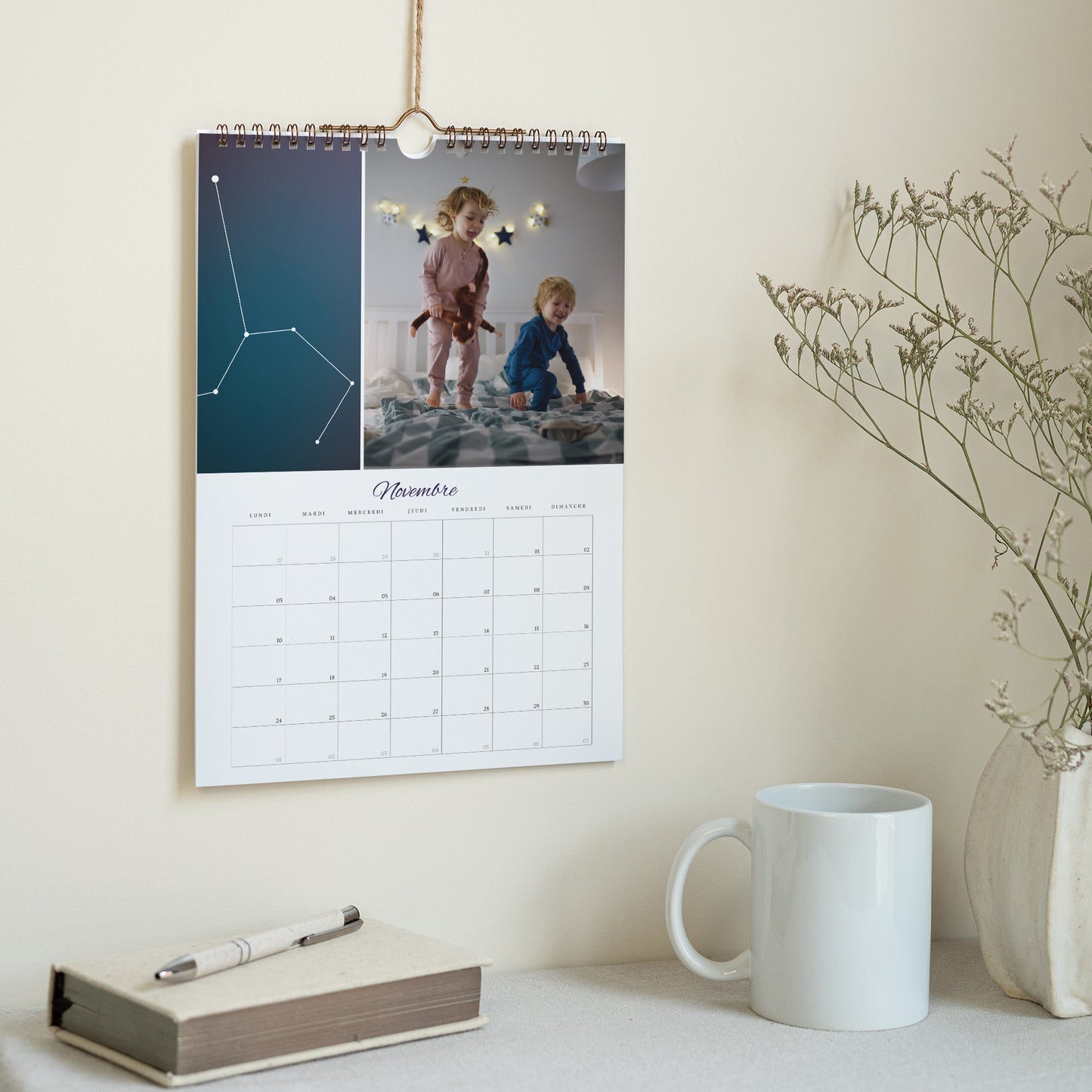 Calendrier Fin d'année Mural A4 Constellation photo N° 3